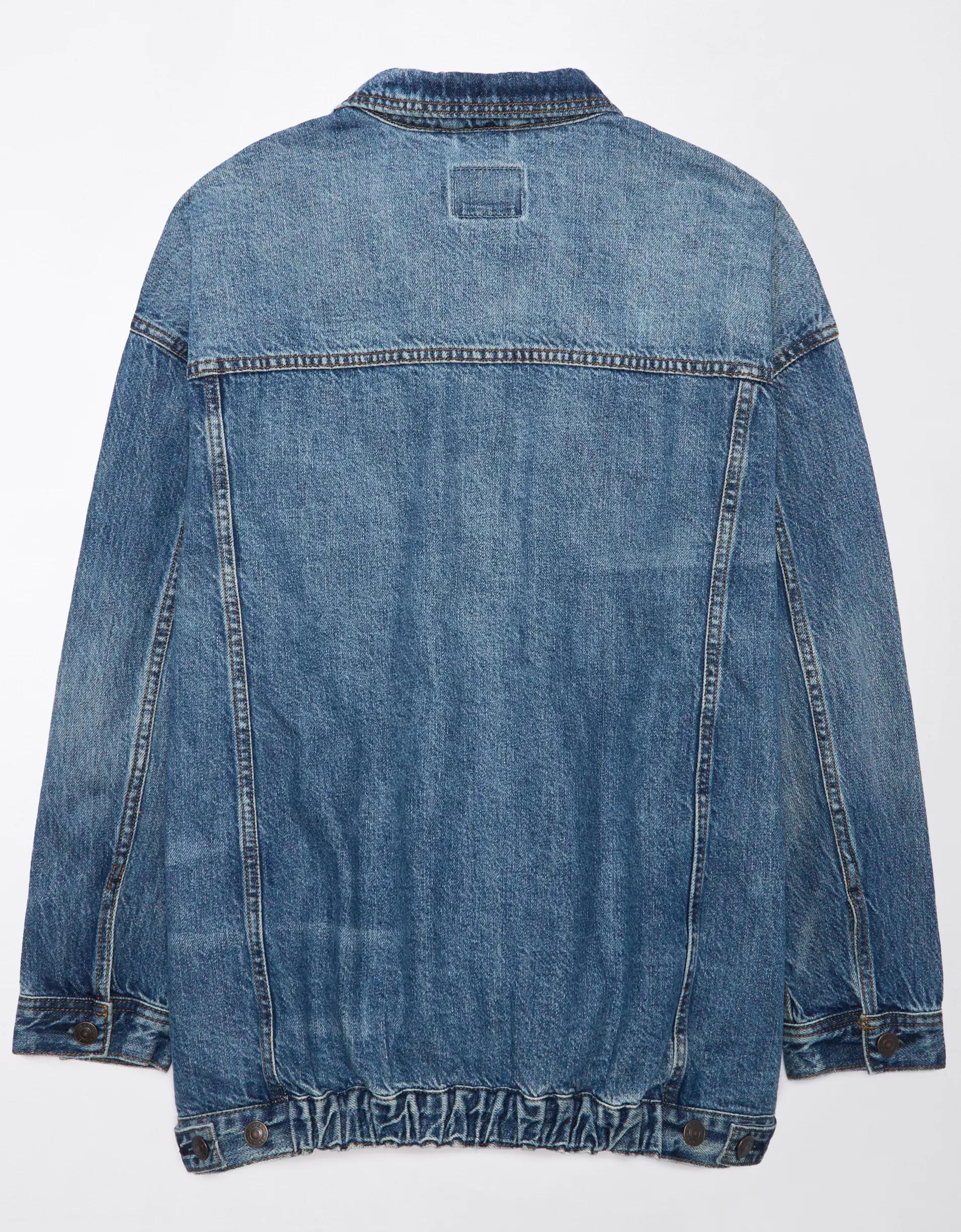 AE Strigid Oversized Boyfriend Denim Jacket Product Image
