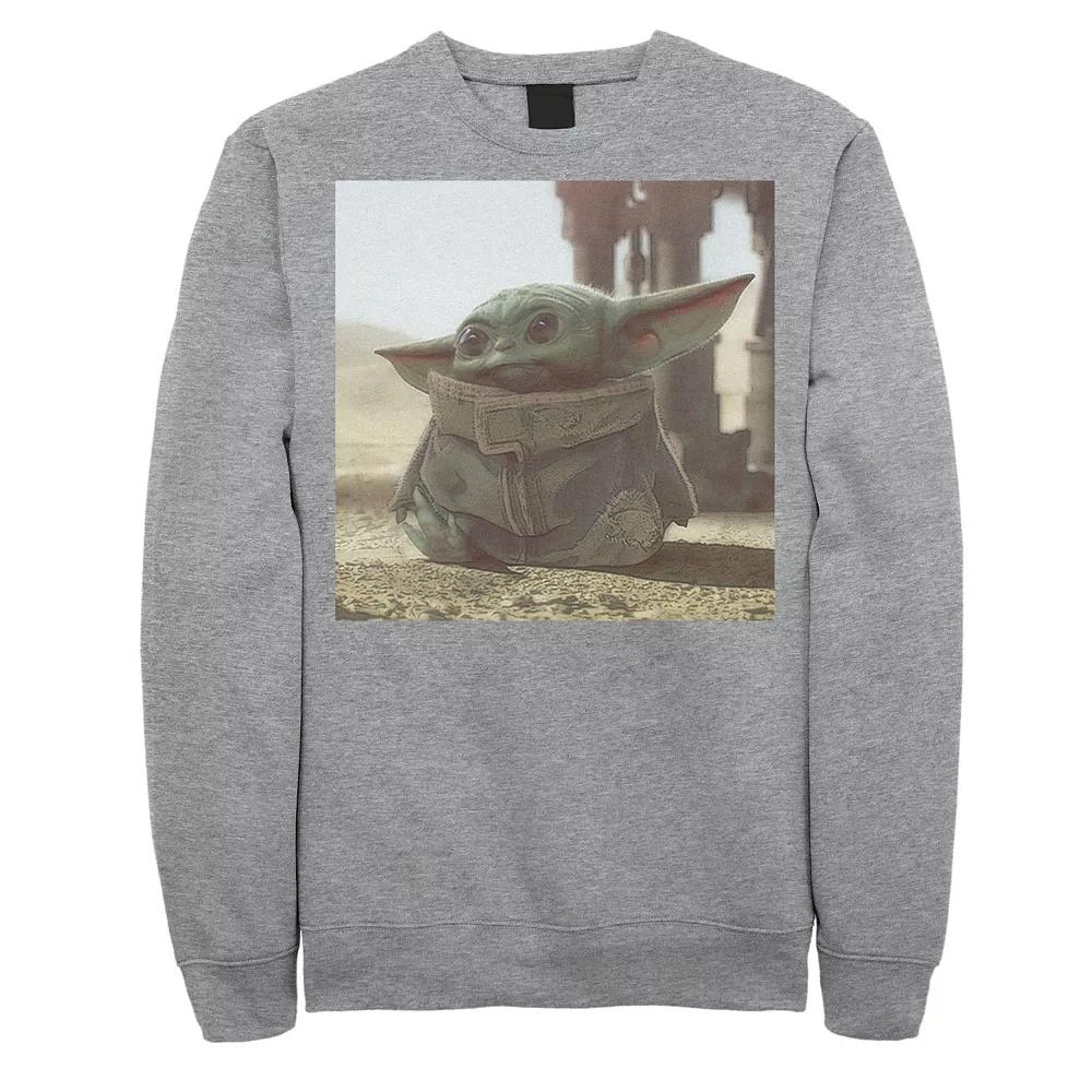 Men's Star Wars The Mandalorian The Child aka Baby Yoda Photograph Sweatshirt,  Product Image