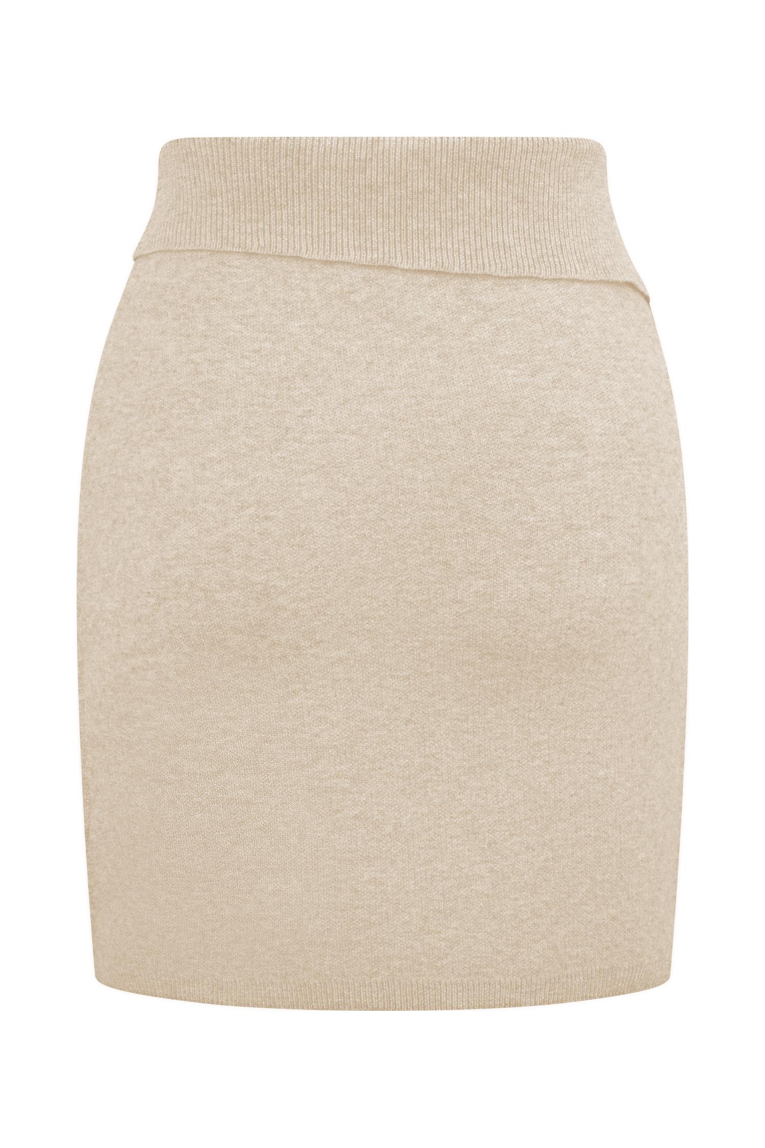 Annabelle Knit Mini Skirt - Cream Product Image