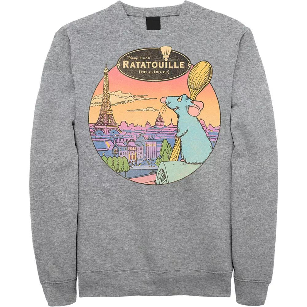Disney / Pixar's Ratatouille Men's Over Look Paris Sweatshirt, Size: XXL, Athletic Grey Product Image