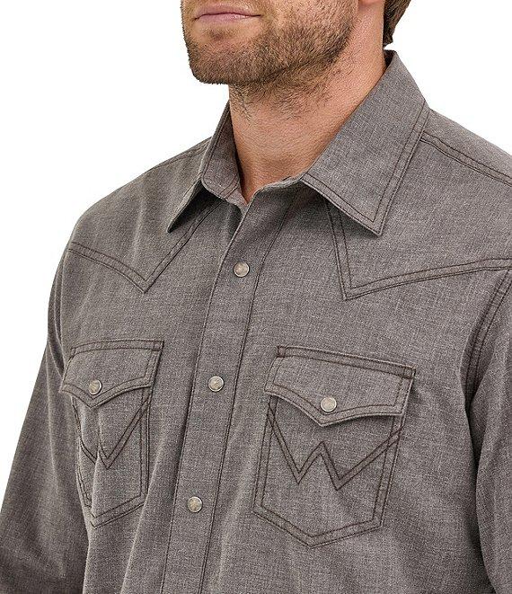 Wrangler® Retro® Long Sleeve Woven Western Shirt Product Image