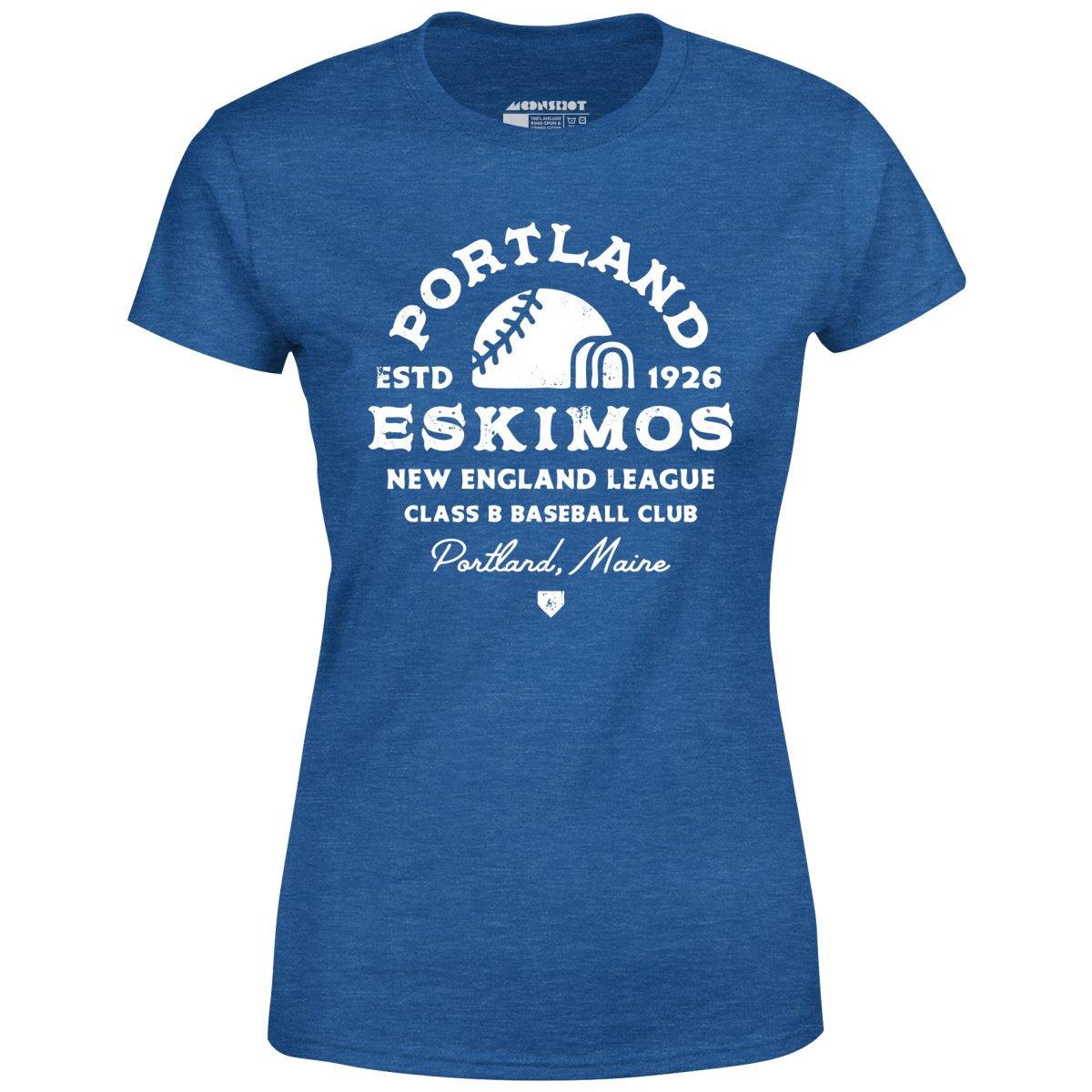 Portland Eskimos - Maine - Vintage Defunct Baseball Teams - Women's T-Shirt Female Product Image