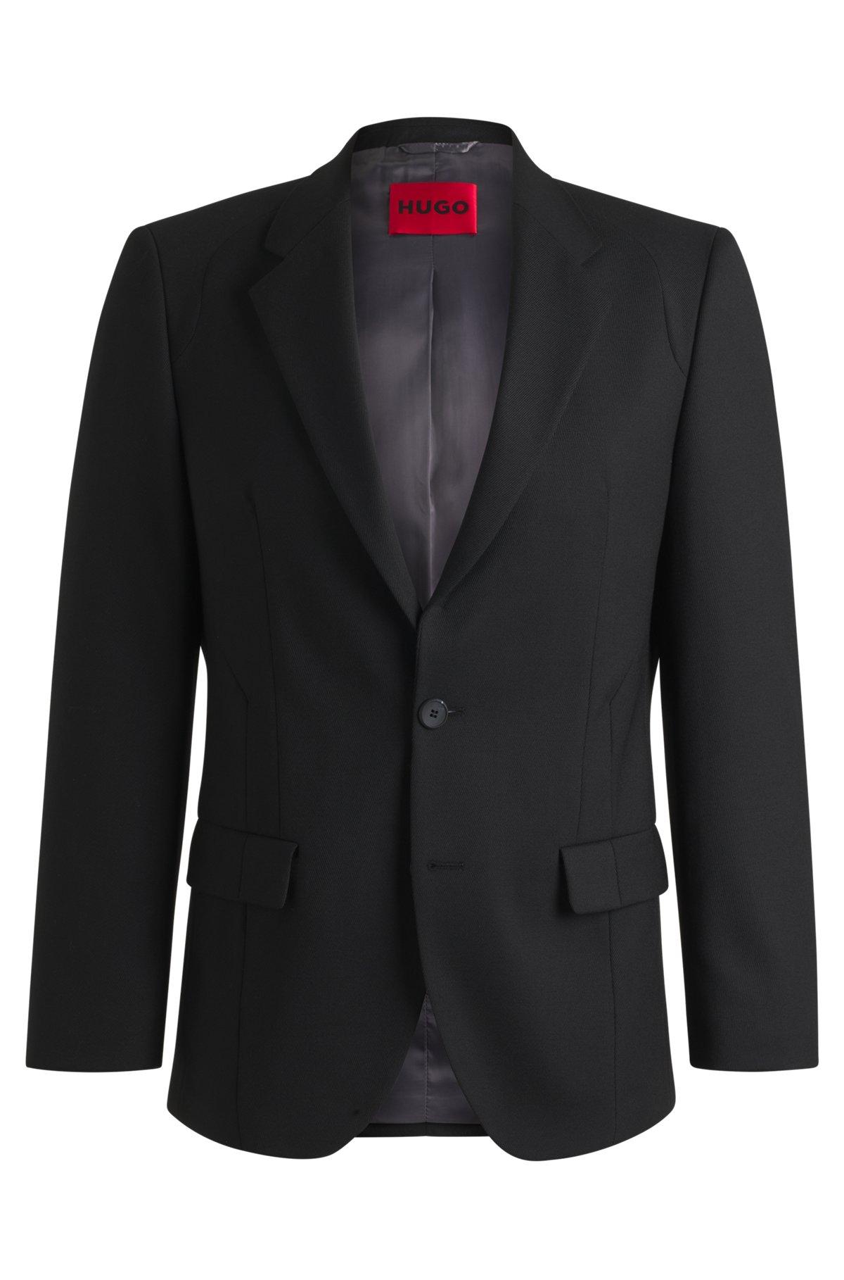 Slim-fit suit jacket in wool twill Product Image