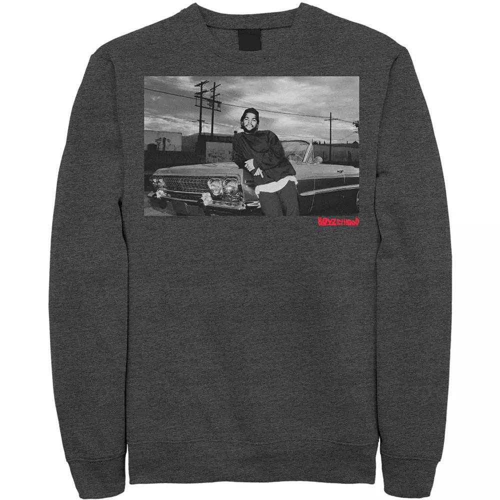 Men's Boyz In The Hood Candid Photo Real Sweatshirt, Size: Small, Grey Heather Product Image