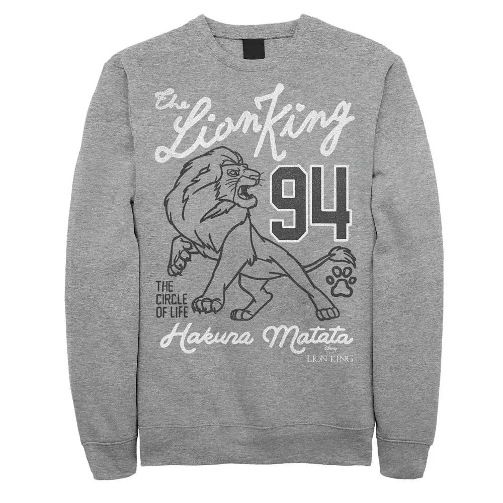 Men's Disney's The Lion King Simba '94 The Circle Of Life Line Art Logo Fleece,  Product Image