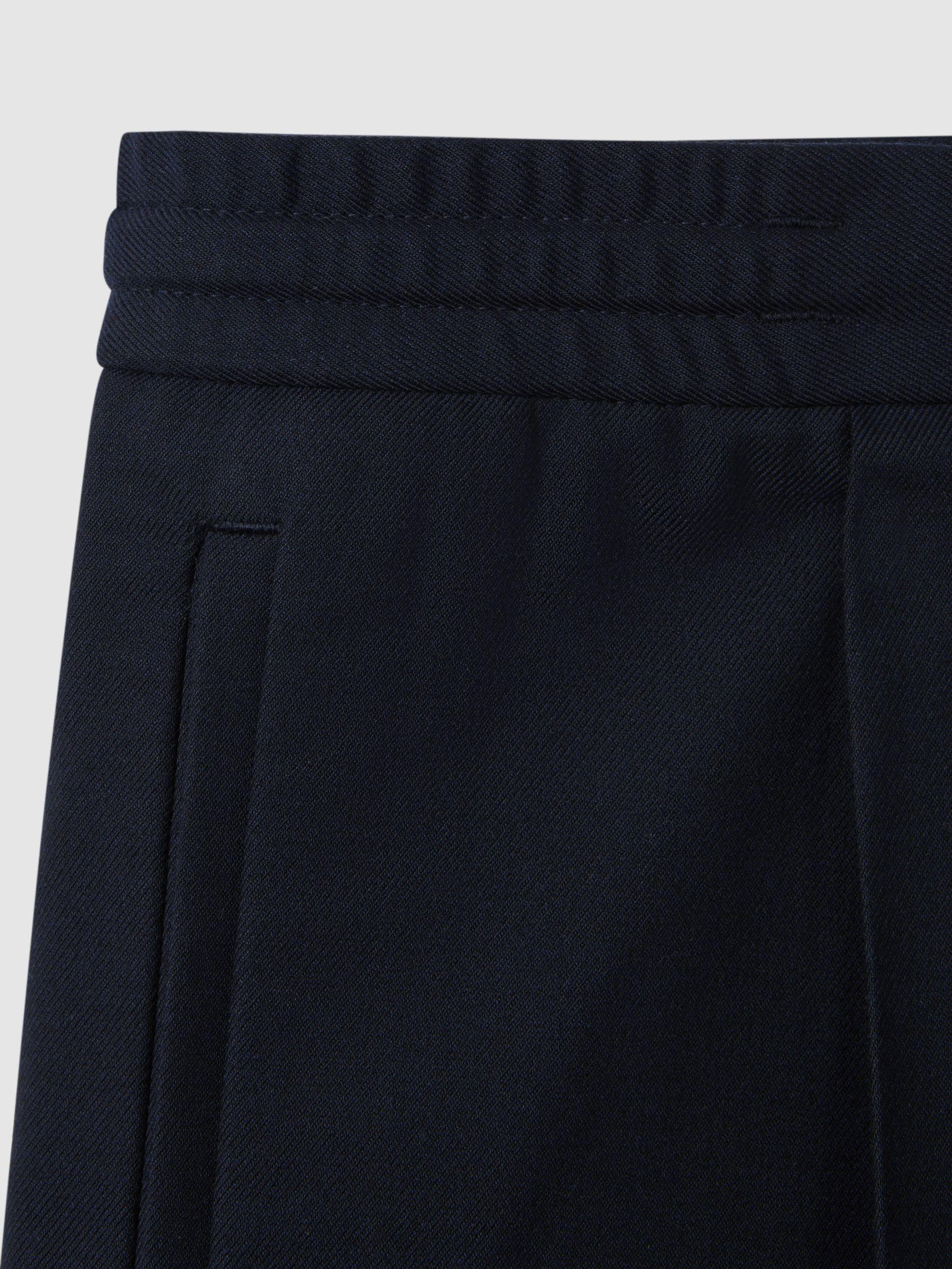 Relaxed Drawstring Shorts in Navy Product Image