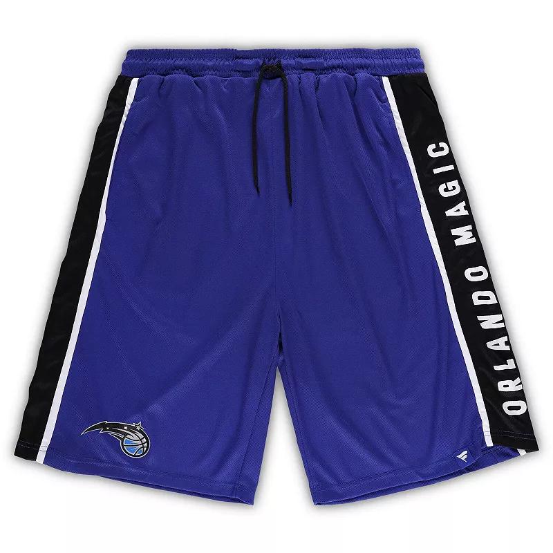 Men's Fanatics Branded Blue Orlando Magic Big & Tall Referee Iconic Mesh Shorts,  Product Image