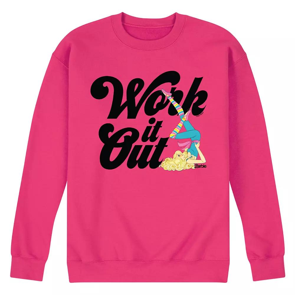 Men's Barbie Work It Out Fleece Sweatshirt,  Product Image
