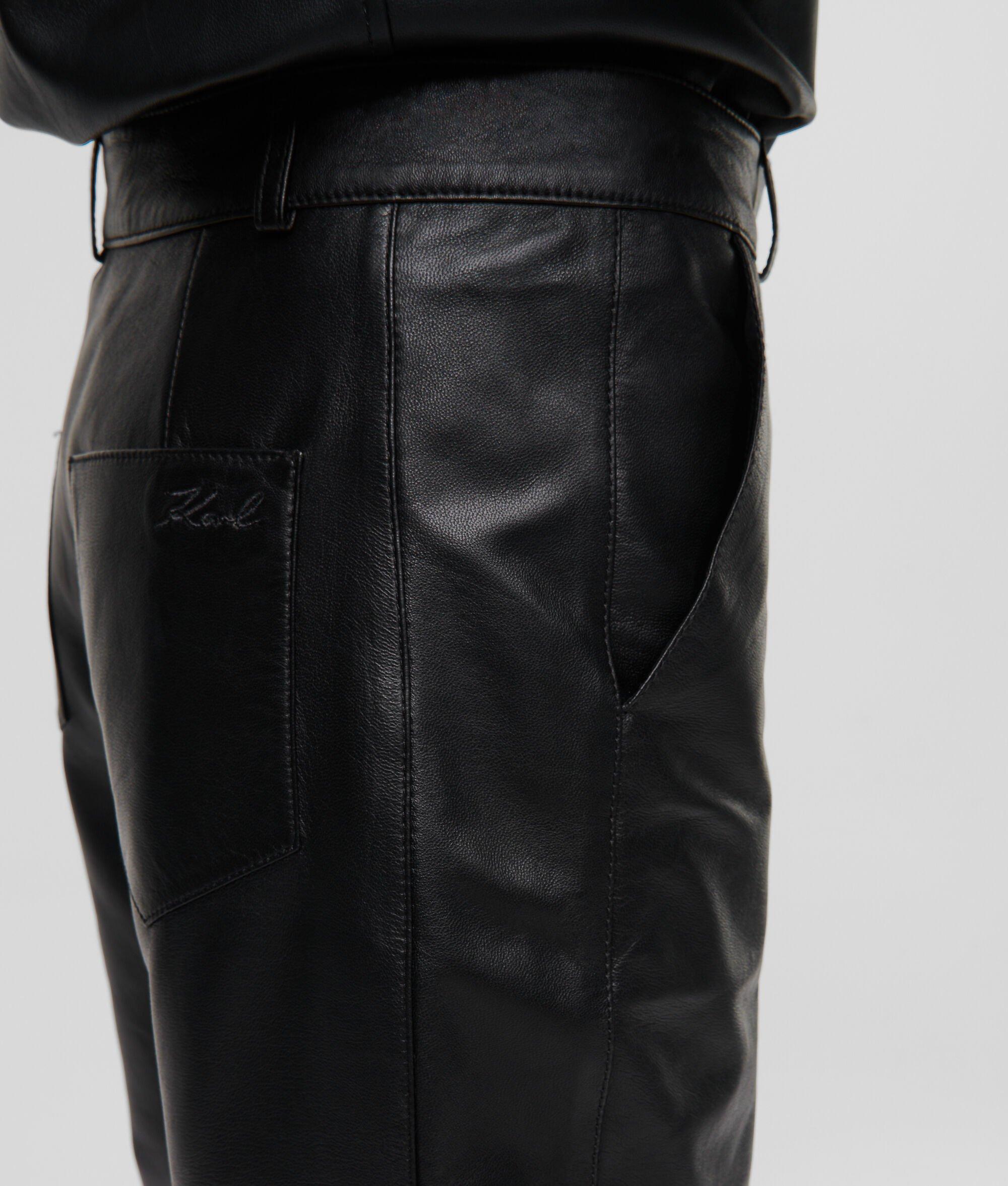 ATHLEISURE LEATHER PANTS  Product Image