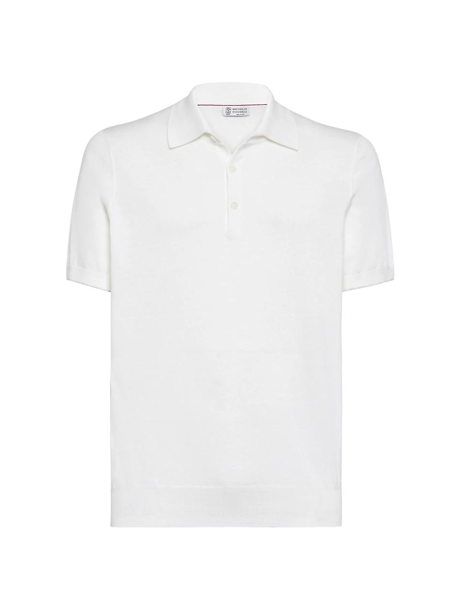 Mens Cotton Lightweight Knit Polo Shirt Product Image