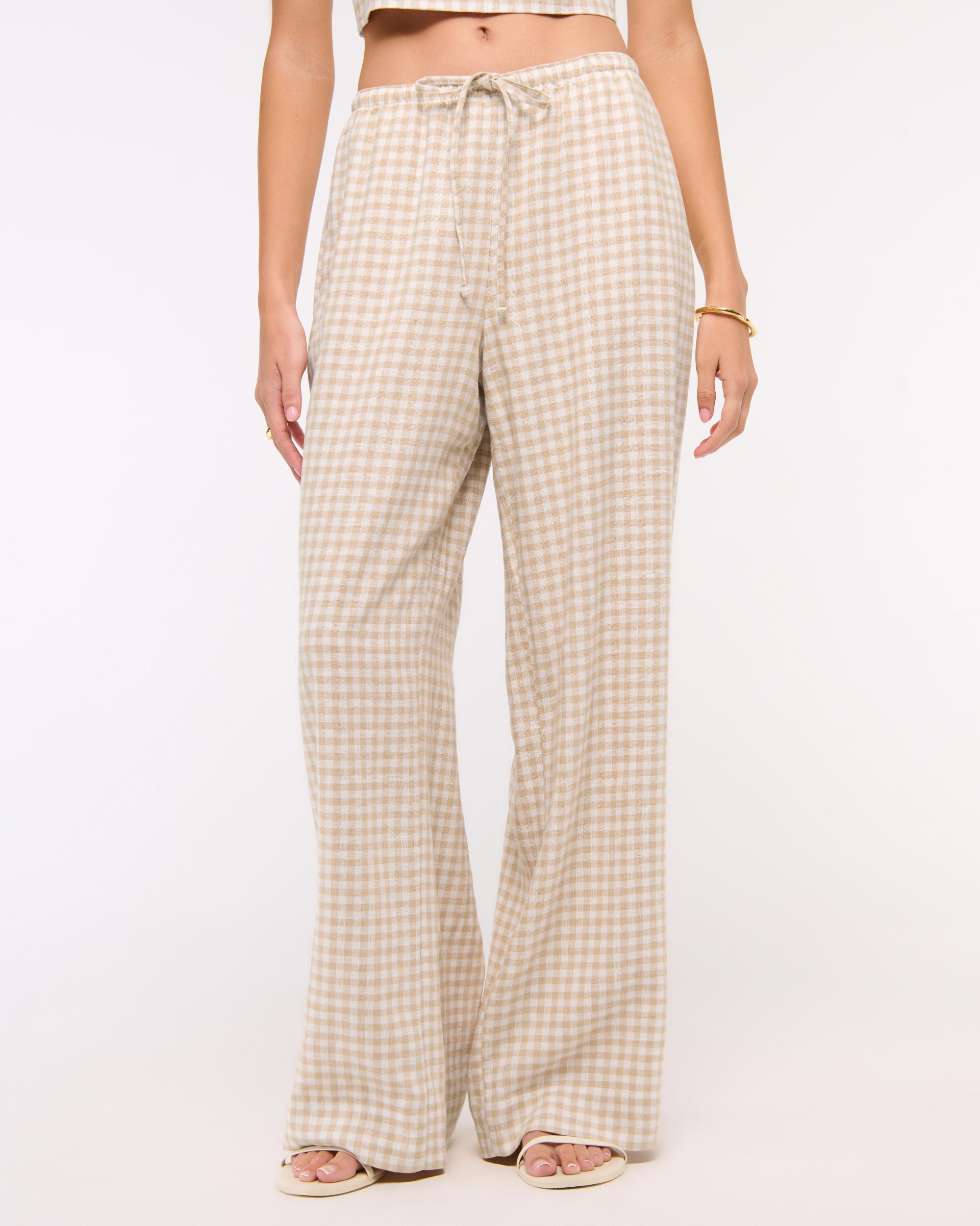 Linen-Blend Pull-On Pant Product Image