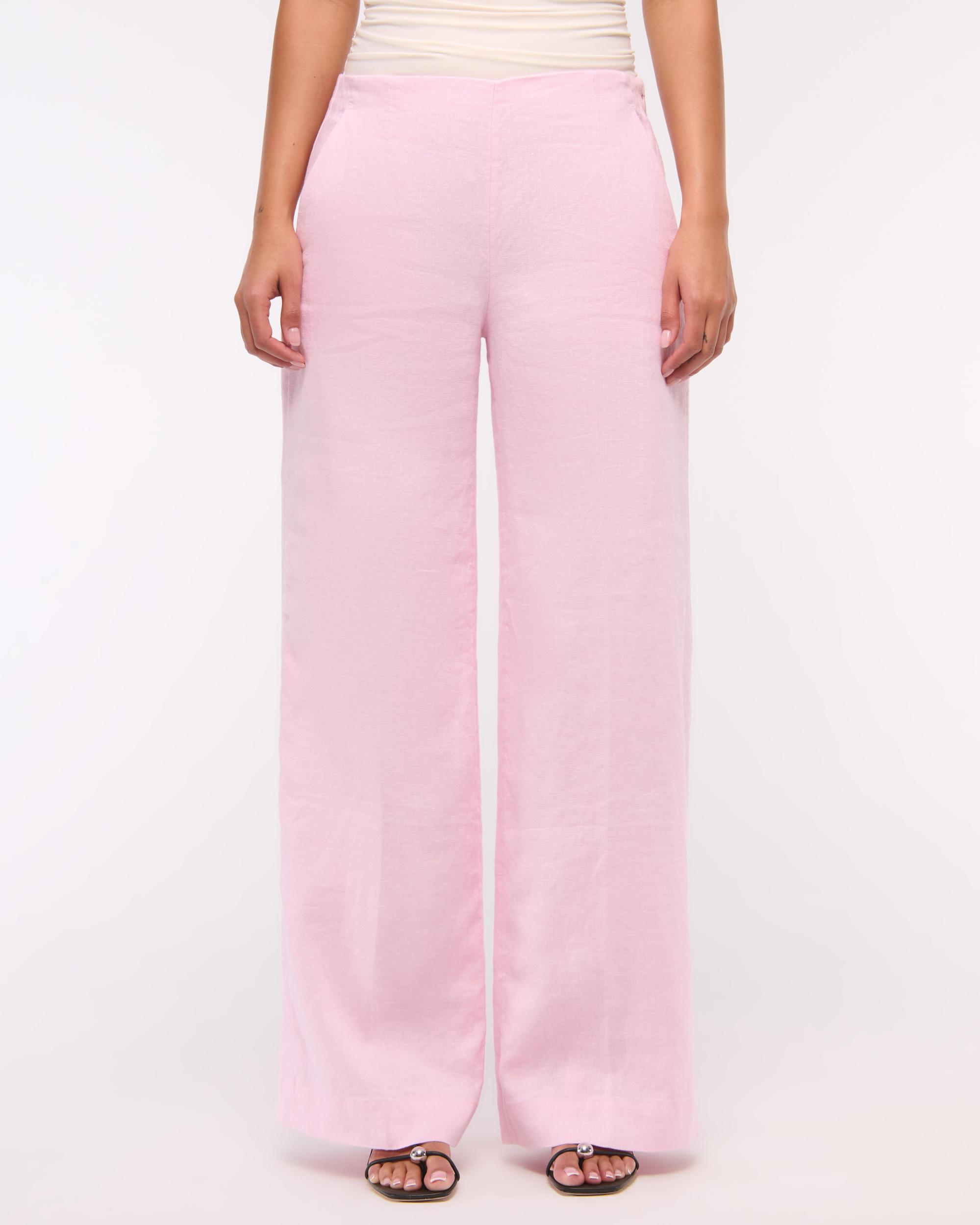 Premium Linen Tailored Ultra Wide Leg Pant Product Image