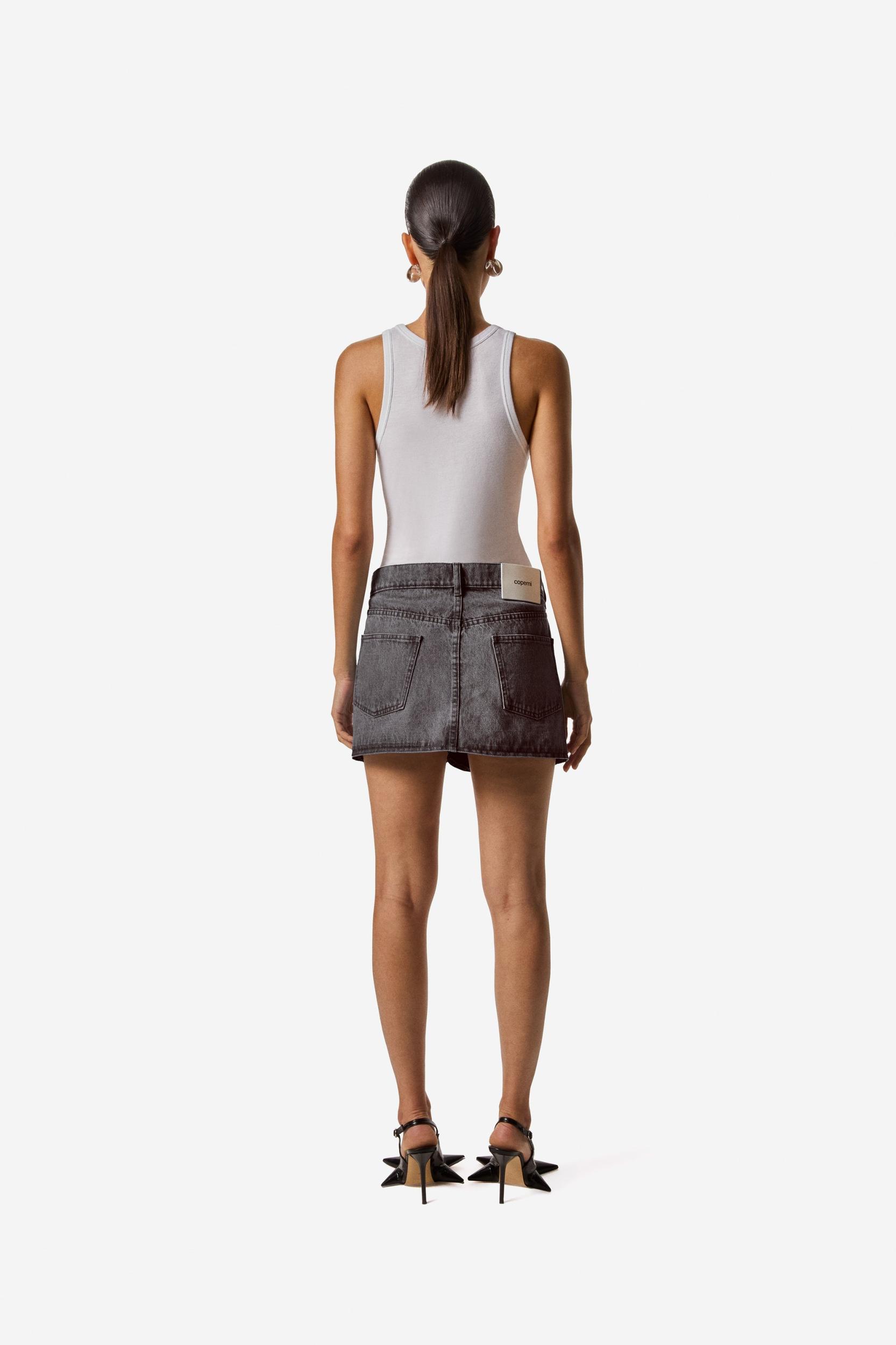 Denim Mini Skirt Product Image