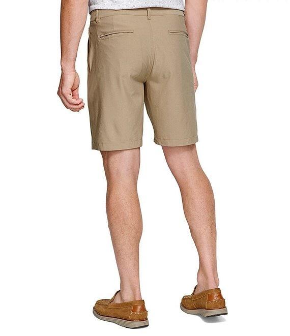 Johnston & Murphy XC4 Performance Stretch Flat Front 9#double; Inseam Shorts Product Image