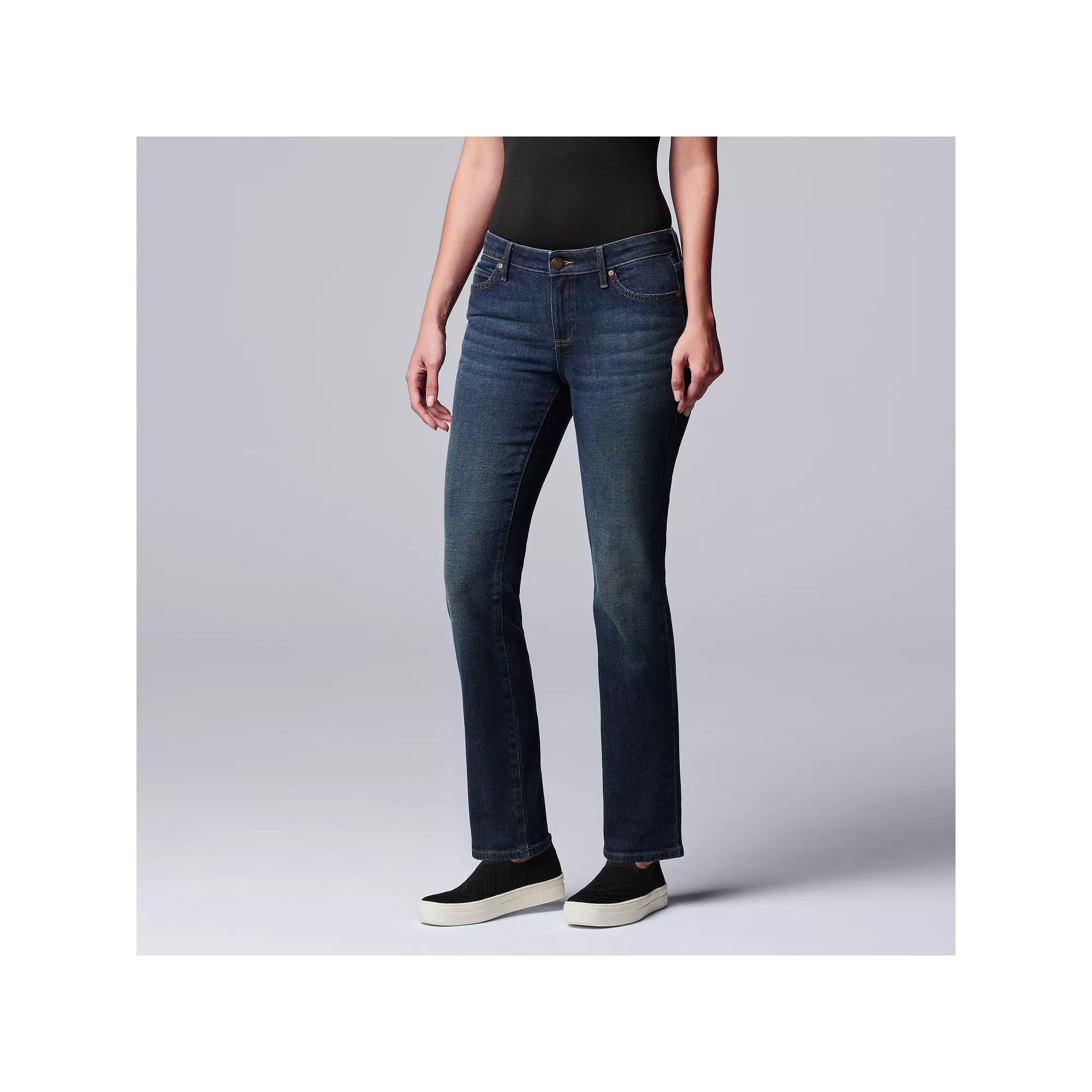 Women's Simply Vera Vera Wang Slim Straight Leg Jeans,  Product Image