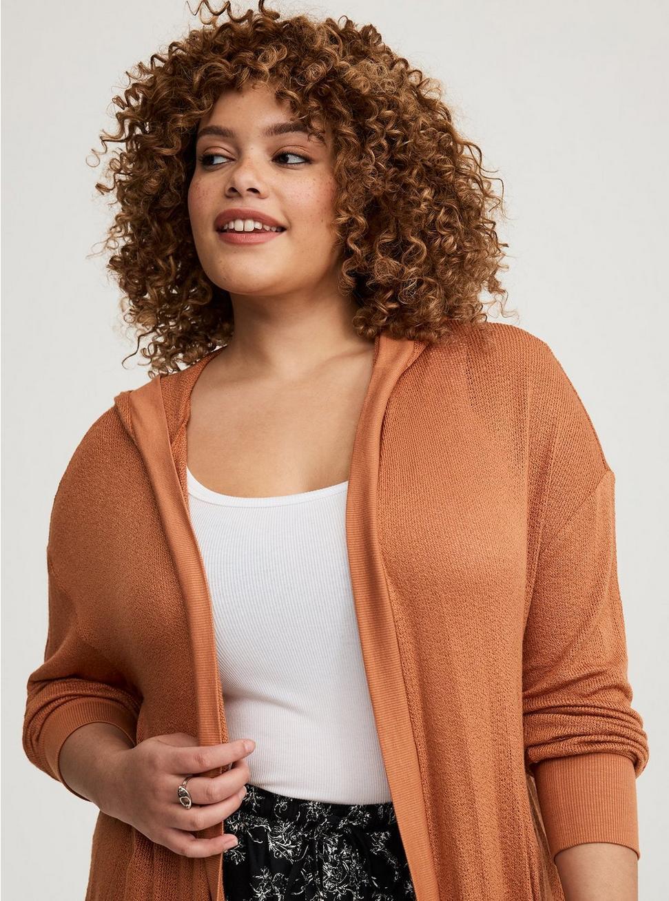 Open Hooded Cardigan Product Image