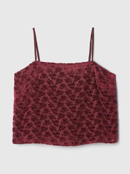 Burnout Velvet Cropped Cami Product Image