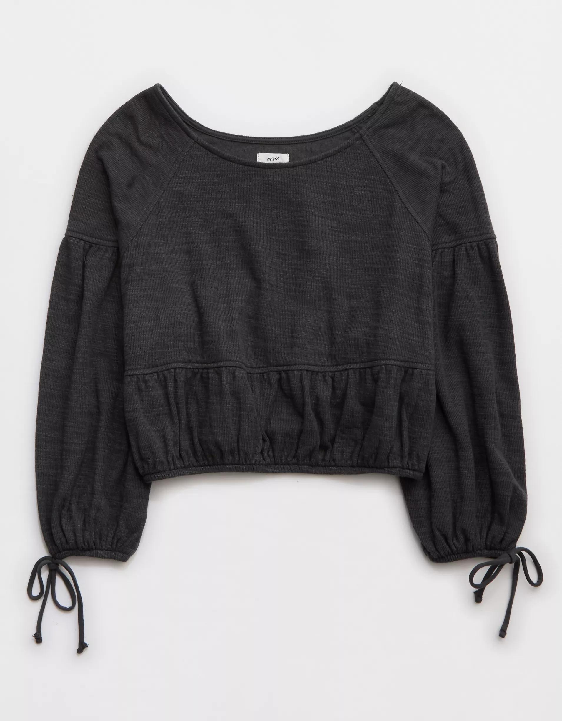 Aerie Endless Summer Cropped Sweatshirt Product Image