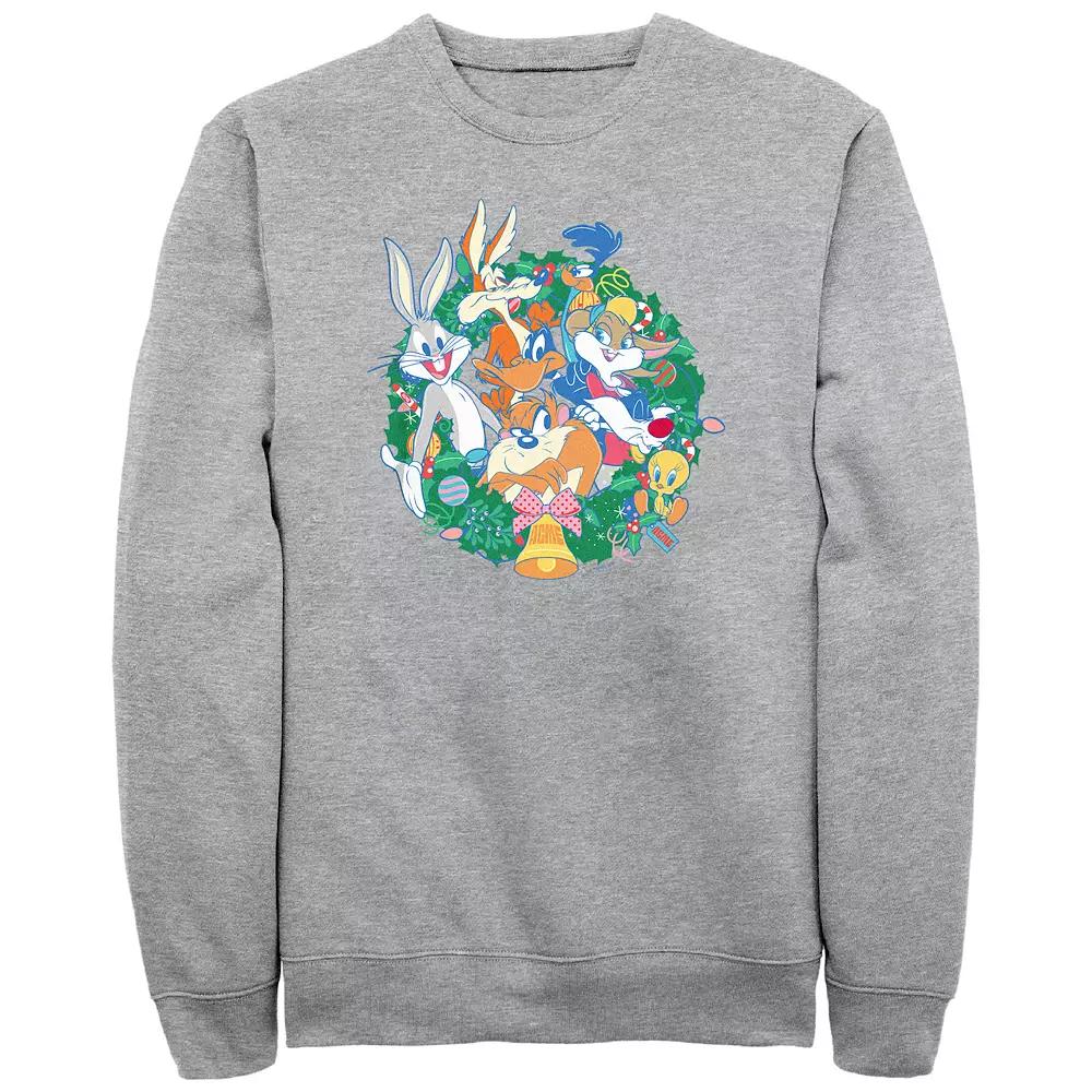 Men's Looney Tunes Christmas Wreath Graphic Fleece,  Product Image