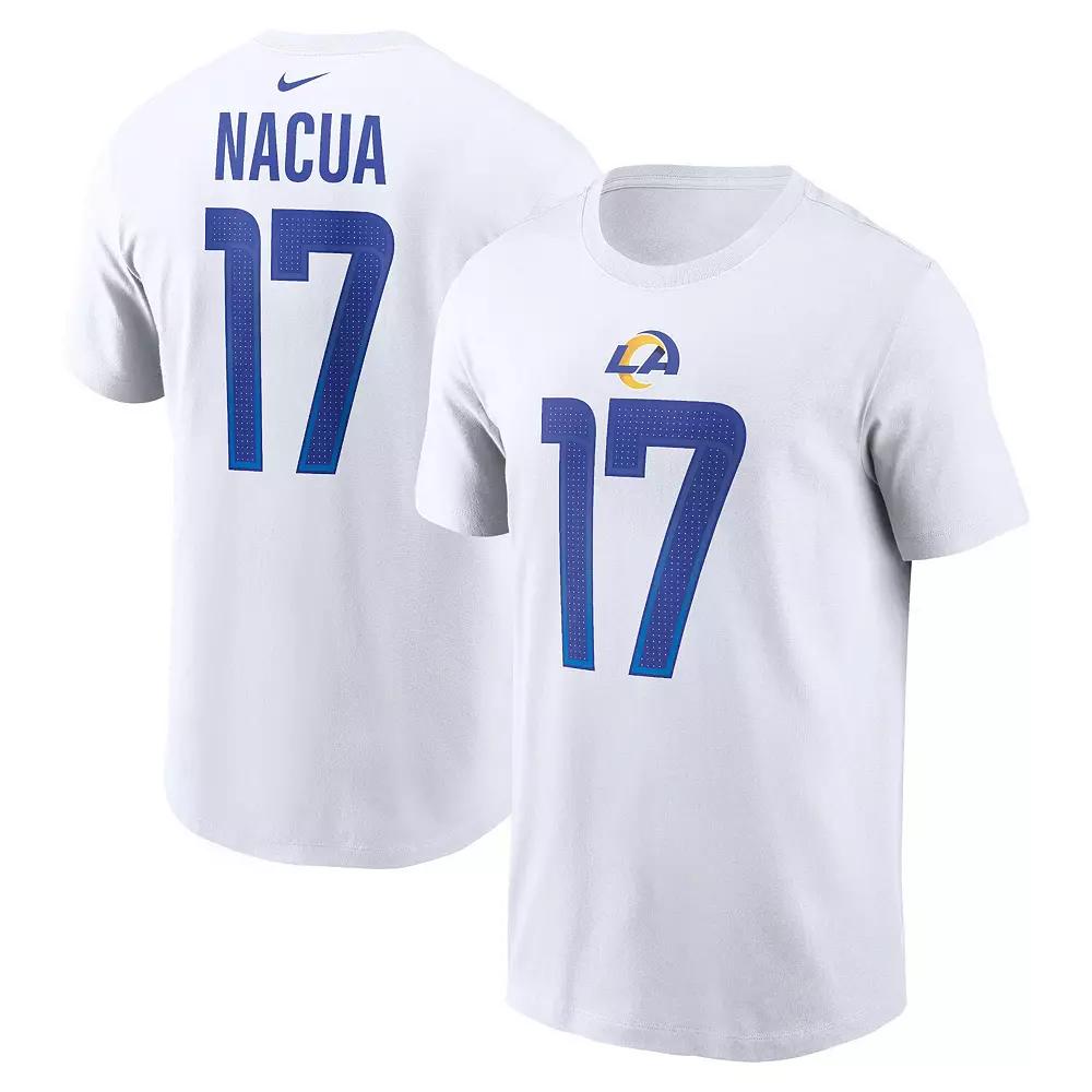 Men's Nike Puka Nacua White Los Angeles Rams Player Name & Number T-Shirt,  Product Image