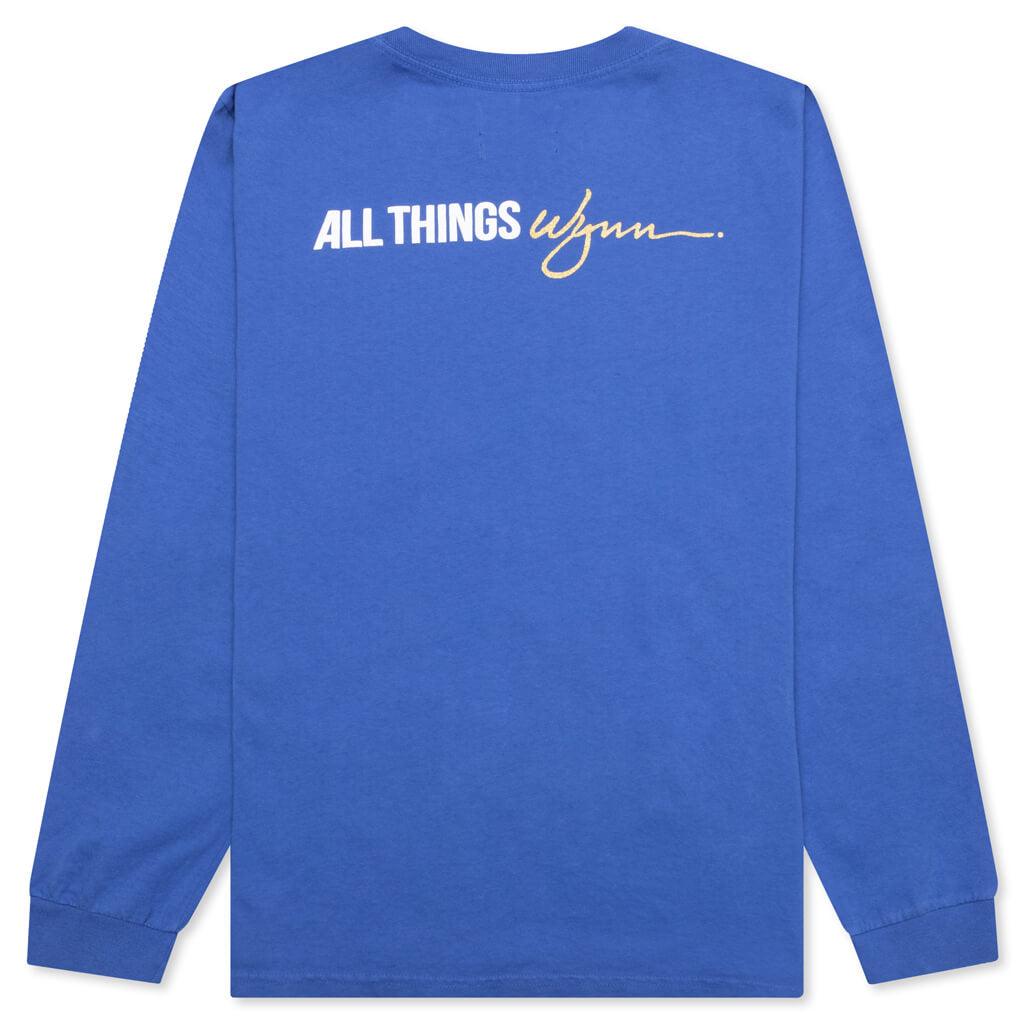 Feature x Wynn Logo Lock Up L/S Tee - Dazzling Blue Male Product Image