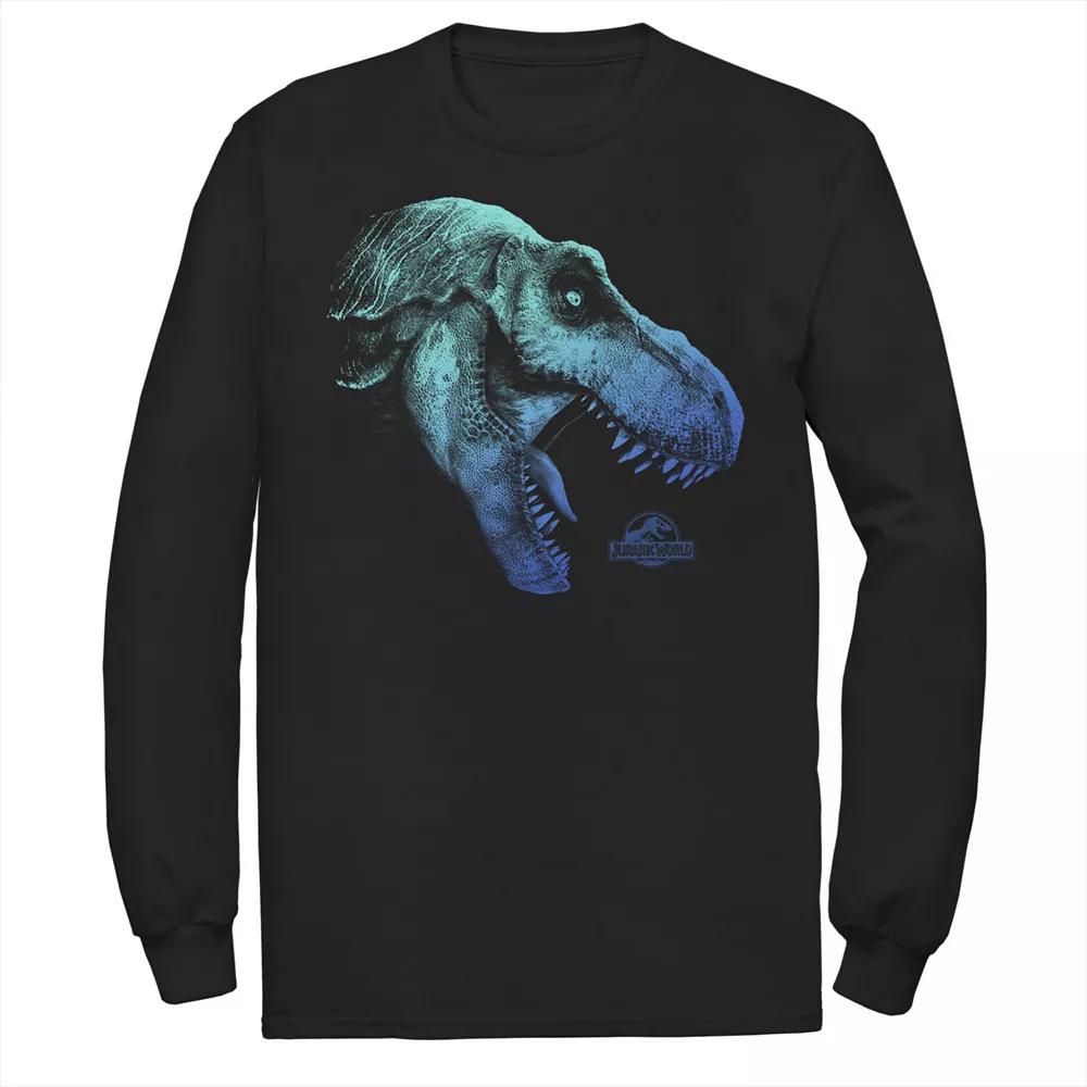 Men's Jurassic World Two T-Rex Blue Gradient Tee,  Product Image