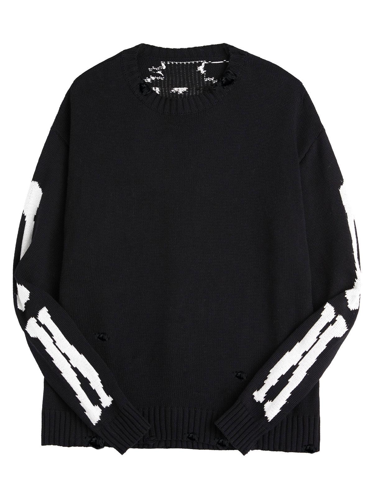Oversized Skeleton Knit Sweater Product Image