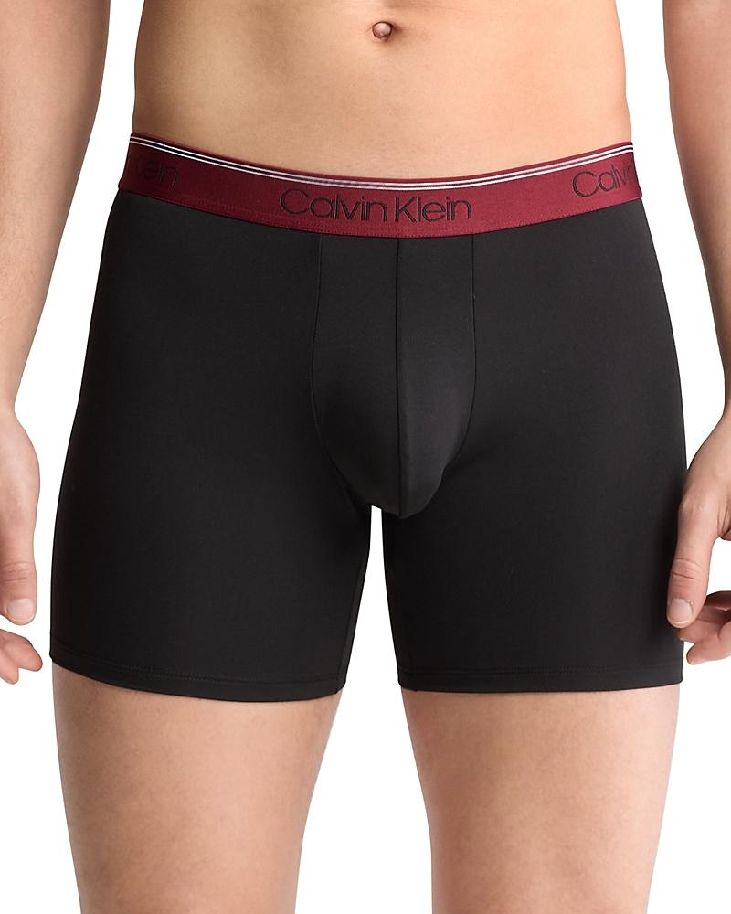 Calvin Klein Microfiber Stretch Wicking Boxer Briefs, Pack of 3 Product Image
