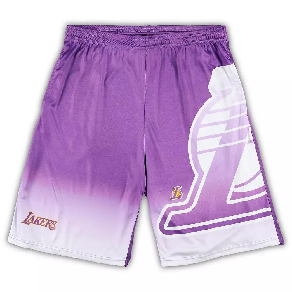 Men's Fanatics Branded Purple Los Angeles Lakers Big & Tall Graphic Shorts,  Product Image