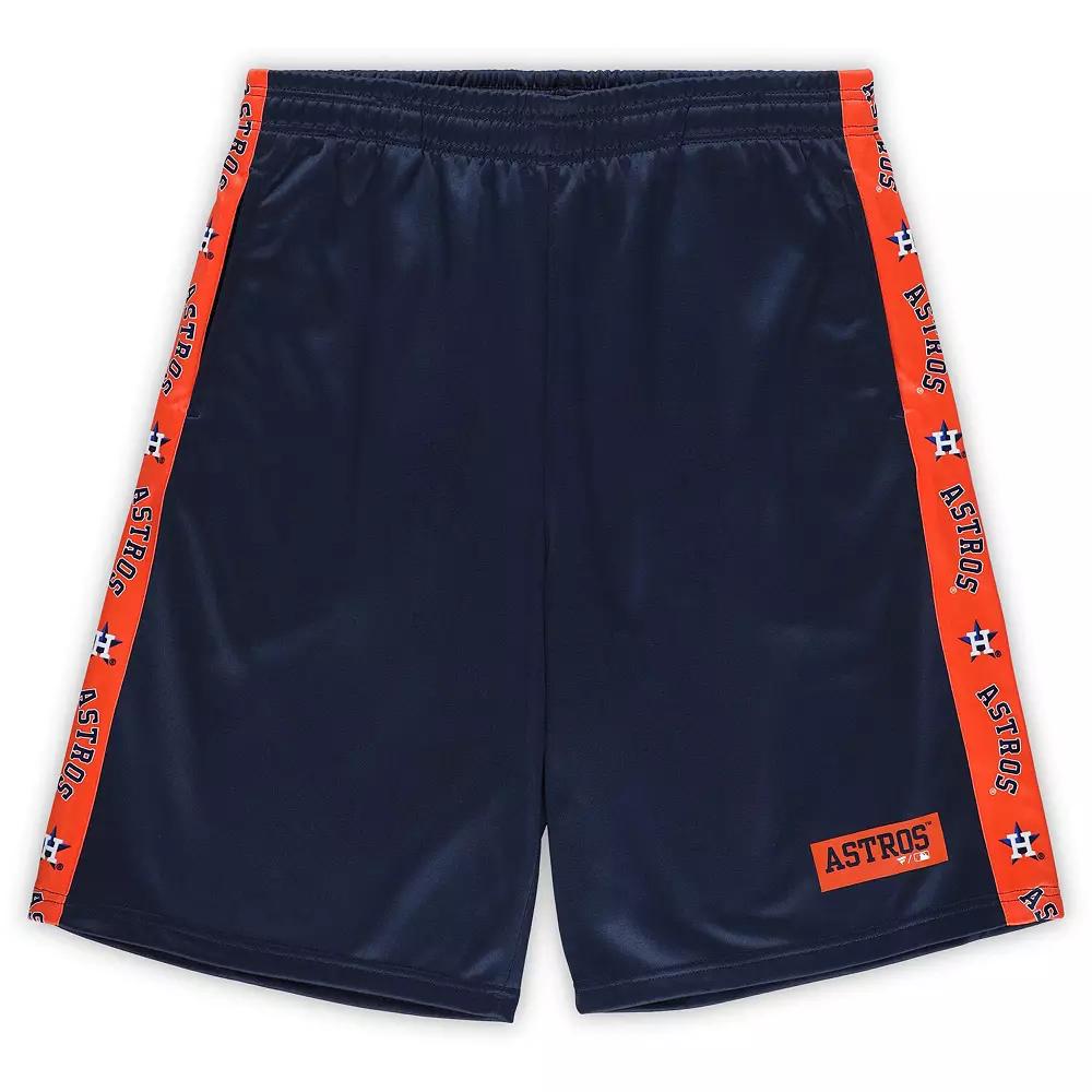 Men's Profile Navy Houston Astros Big & Tall Fleece Shorts,  Product Image