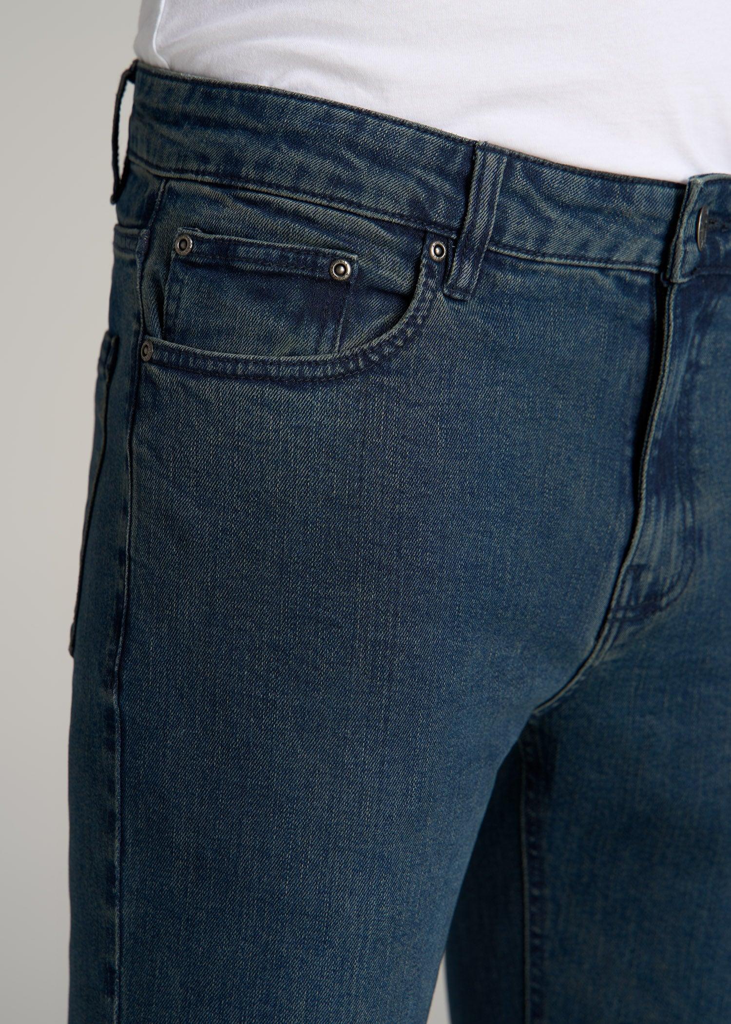 Dylan Slim Fit Jeans for Tall Men in Coastal Blue Male Product Image
