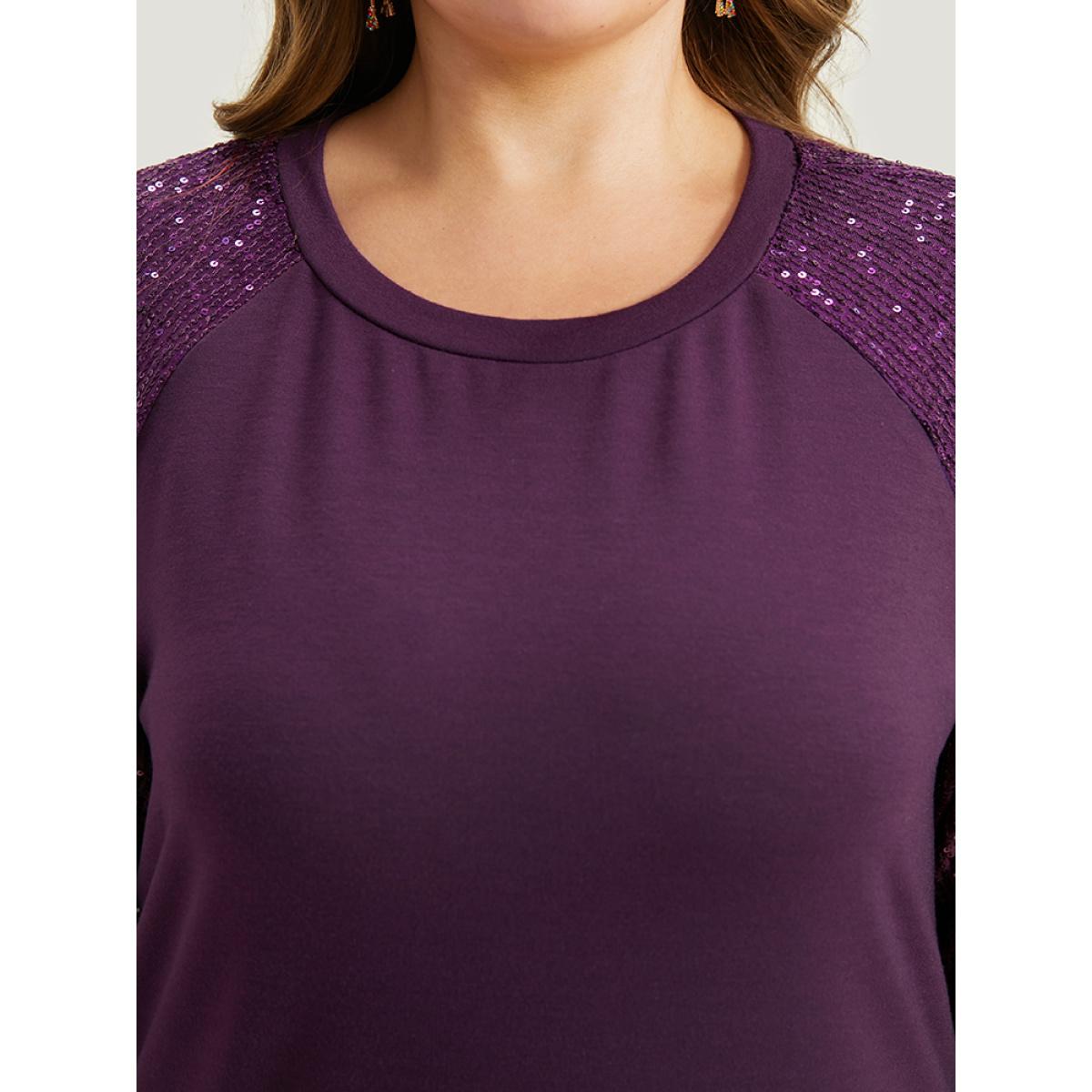 Plus Size Vintage Heather V Neck Rib Knit Sweatshirt Women DarkGreen Casual Rib Knit V-neck Dailywear Sweatshirts BloomChic 22-24/3X Product Image