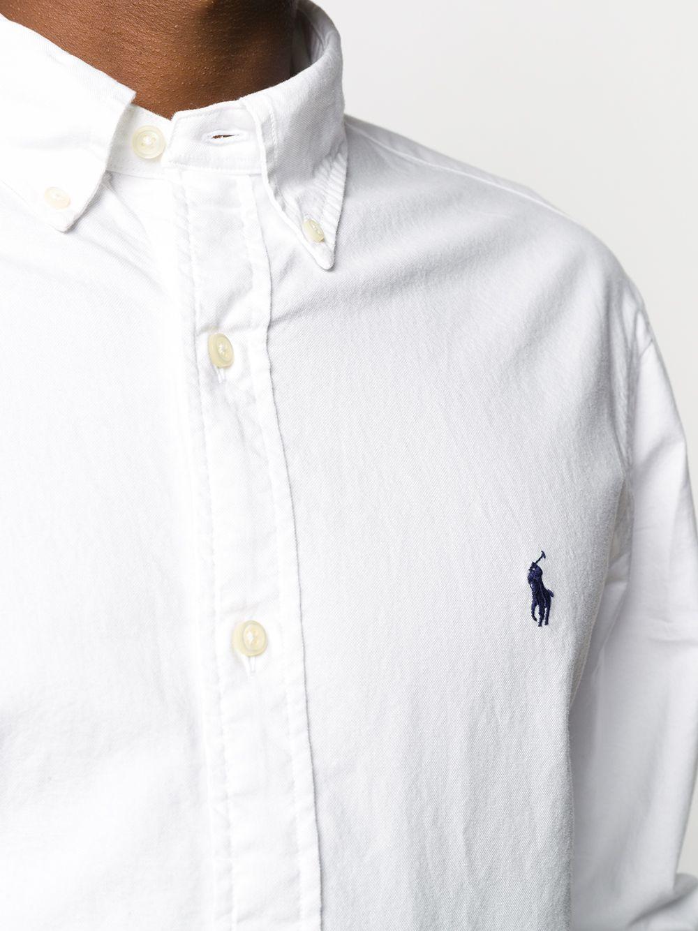 POLO RALPH LAUREN Long Sleeve Sport Shirt Clothing In White Product Image