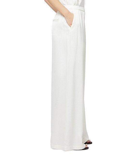 French Connection Ennis Satin Elastic Waist Satin Pants Product Image