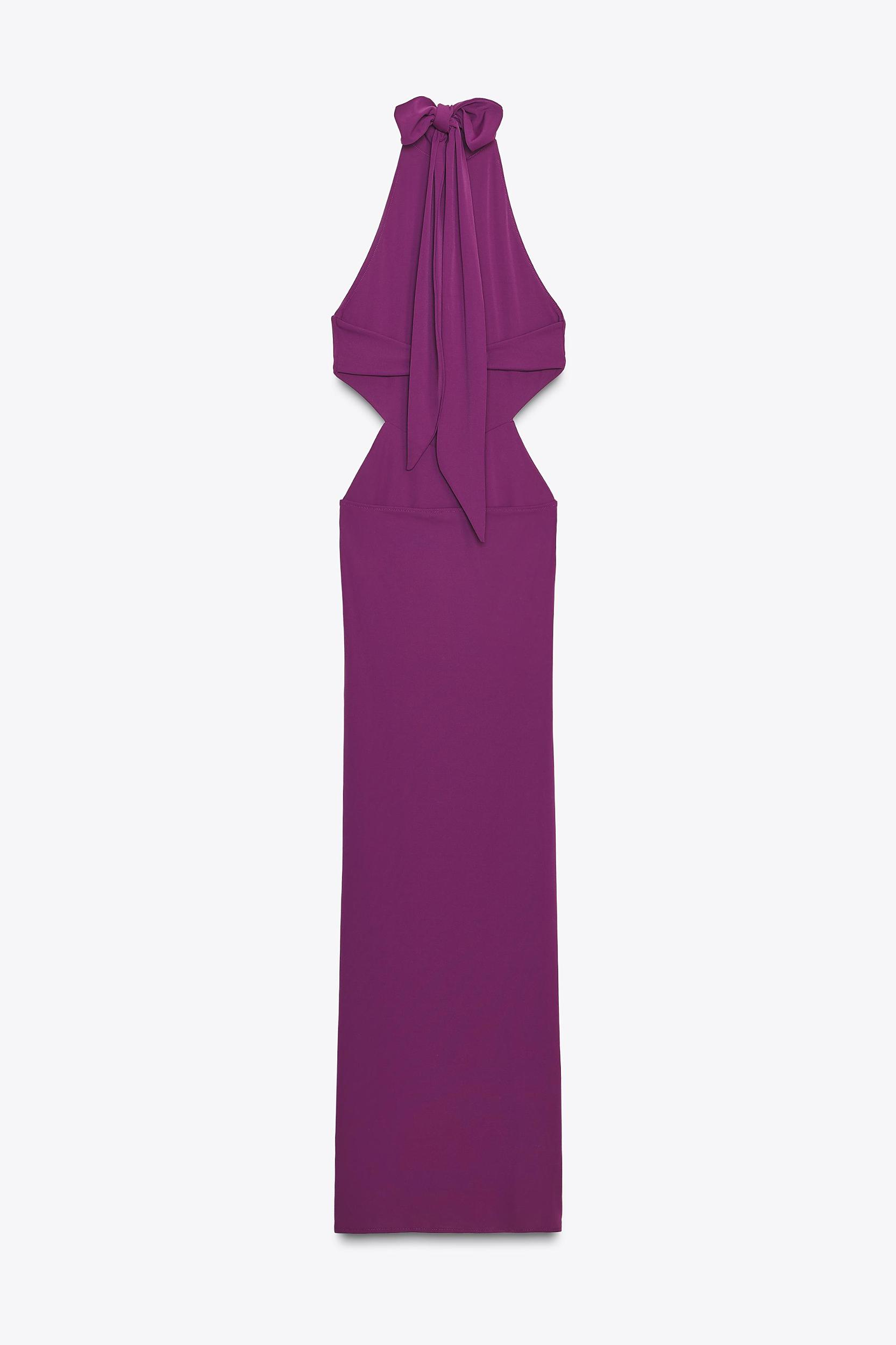 GATHERED HALTER MAXI DRESS Product Image