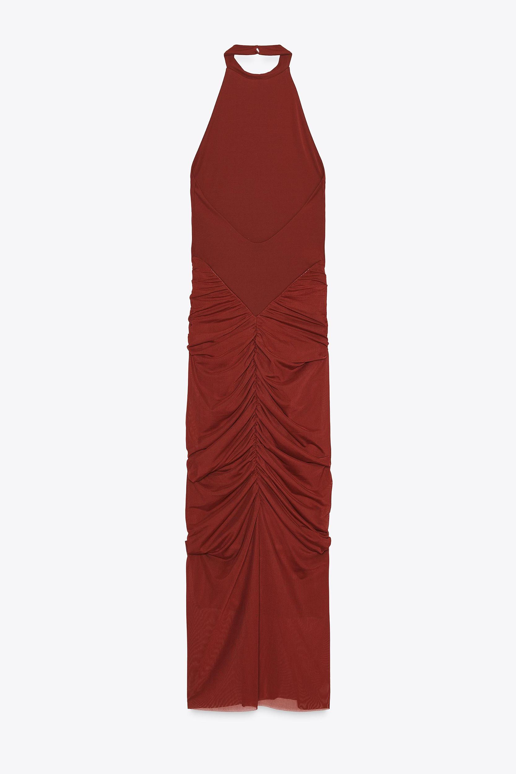 HALTER TULLE COMBINATION DRESS Product Image