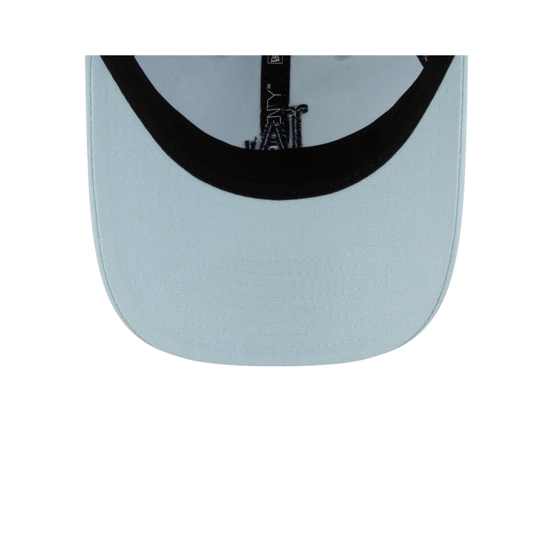 Los Angeles Dodgers Linen Pastel Blue 9TWENTY Adjustable Hat Male Product Image