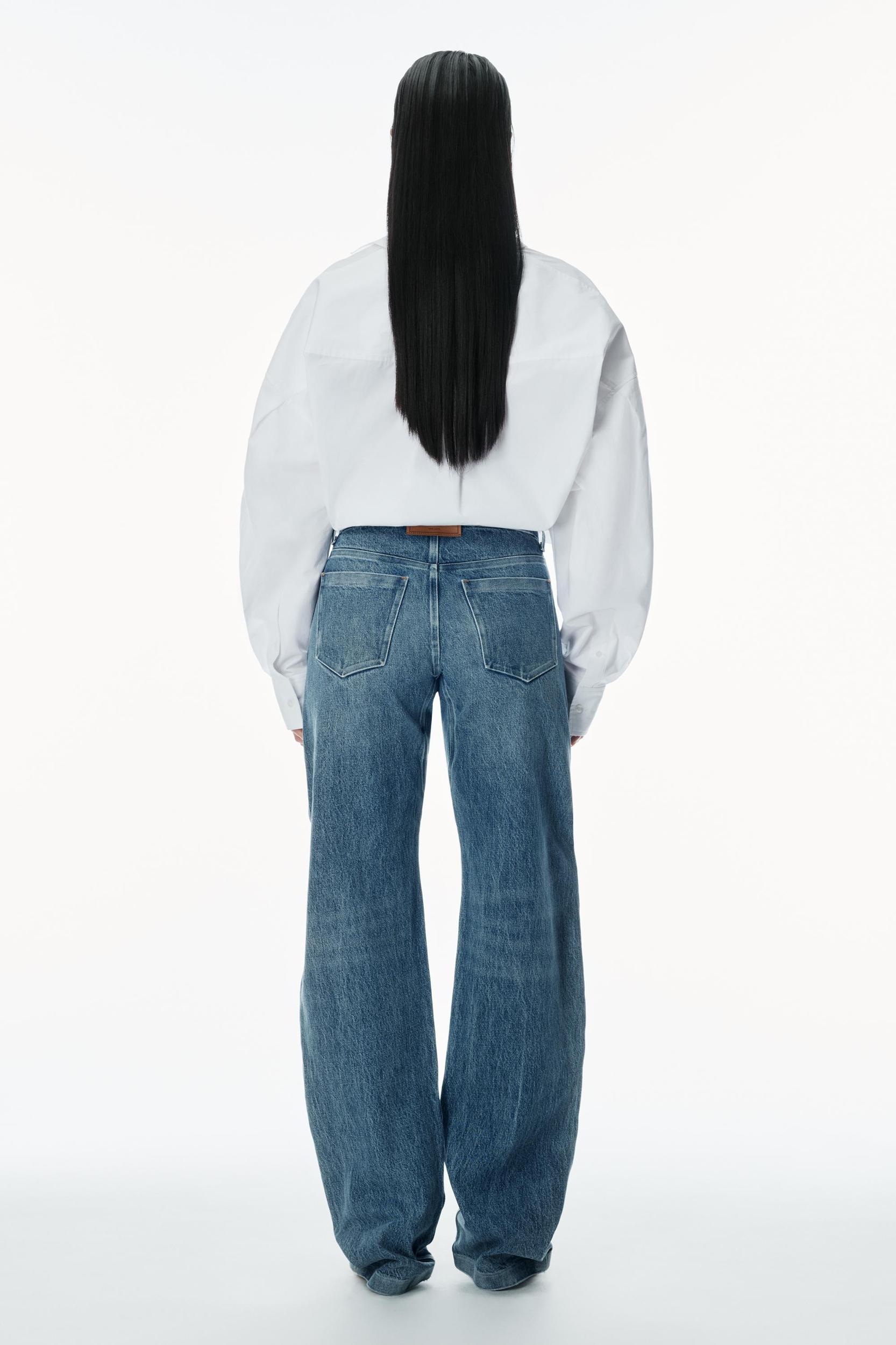 Low-rise Gusset Jeans In Medium Indigo Wash Product Image