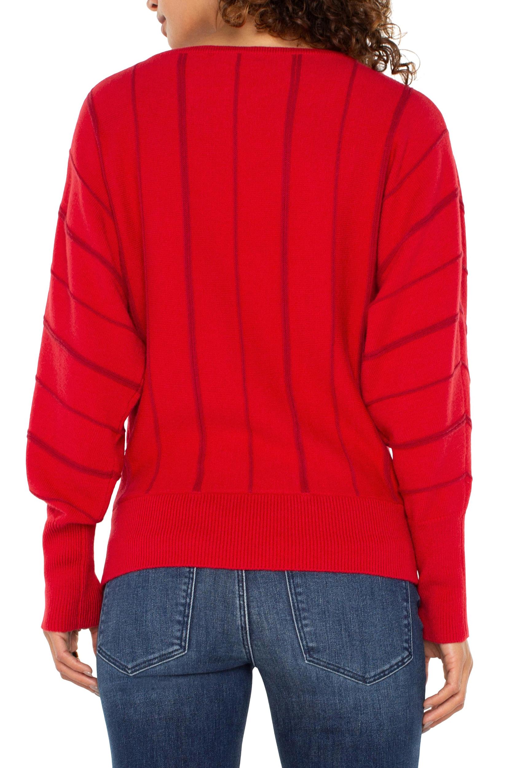 Long Sleeve boat neck Dolman Sleeve Sweater Product Image
