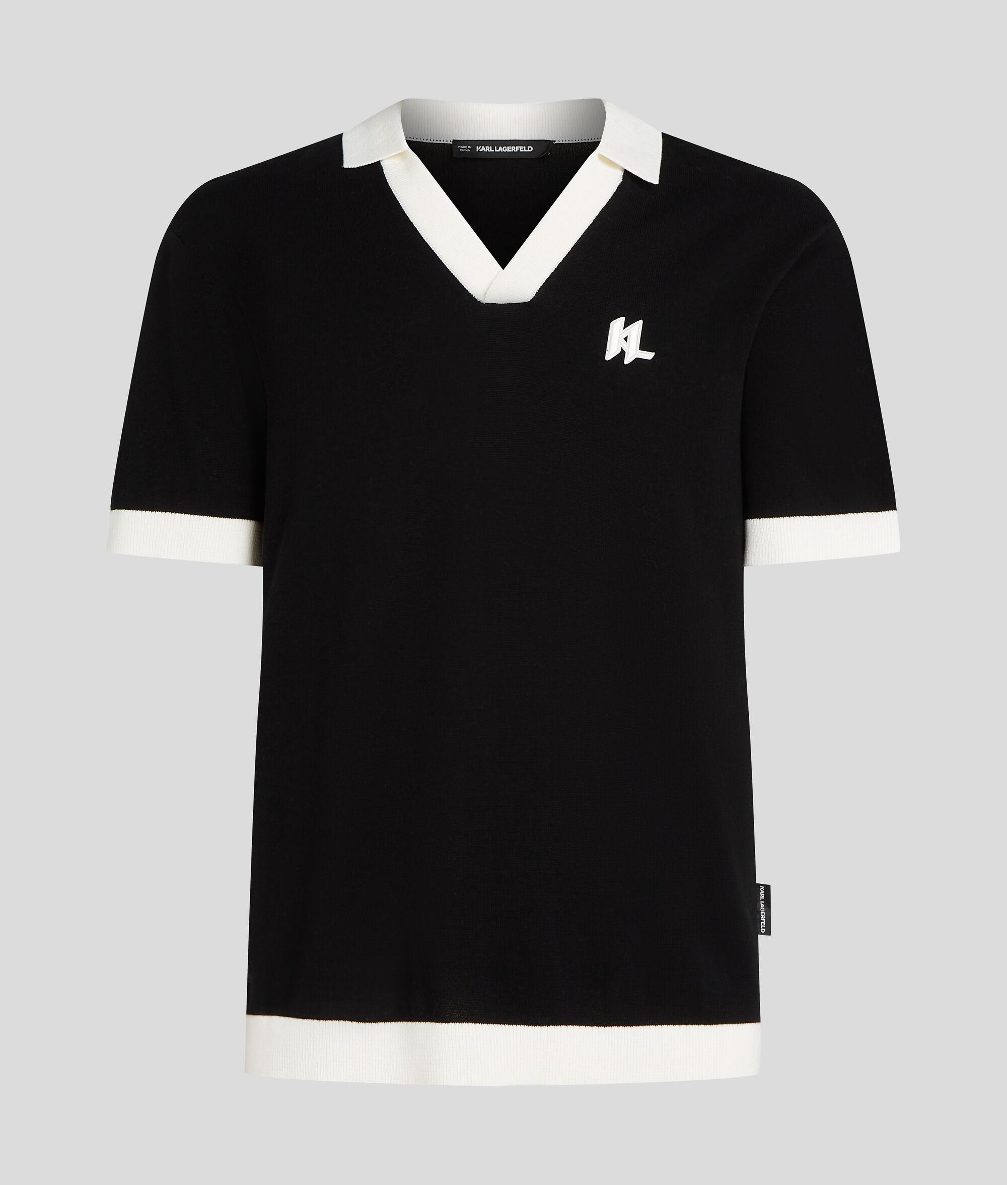 MONOGRAM KNITTED POLO SHIRT Product Image