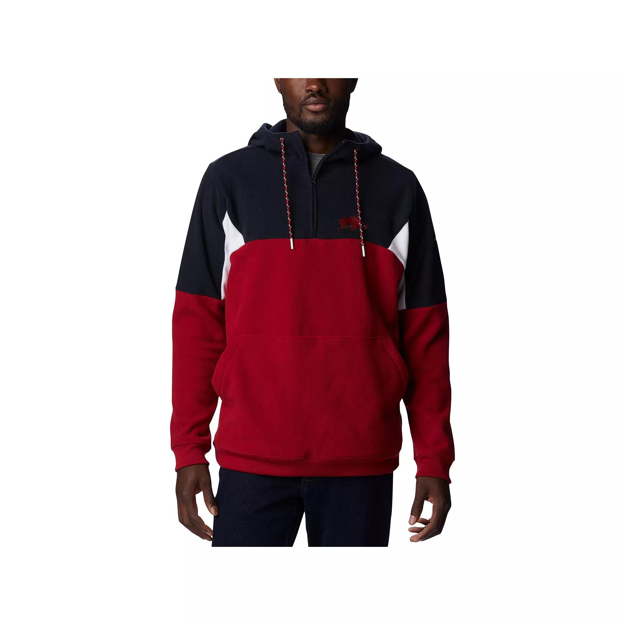 Mens Columbia Cardinal Arkansas Razorbacks Lodge Quarter-Zip Hoodie Product Image