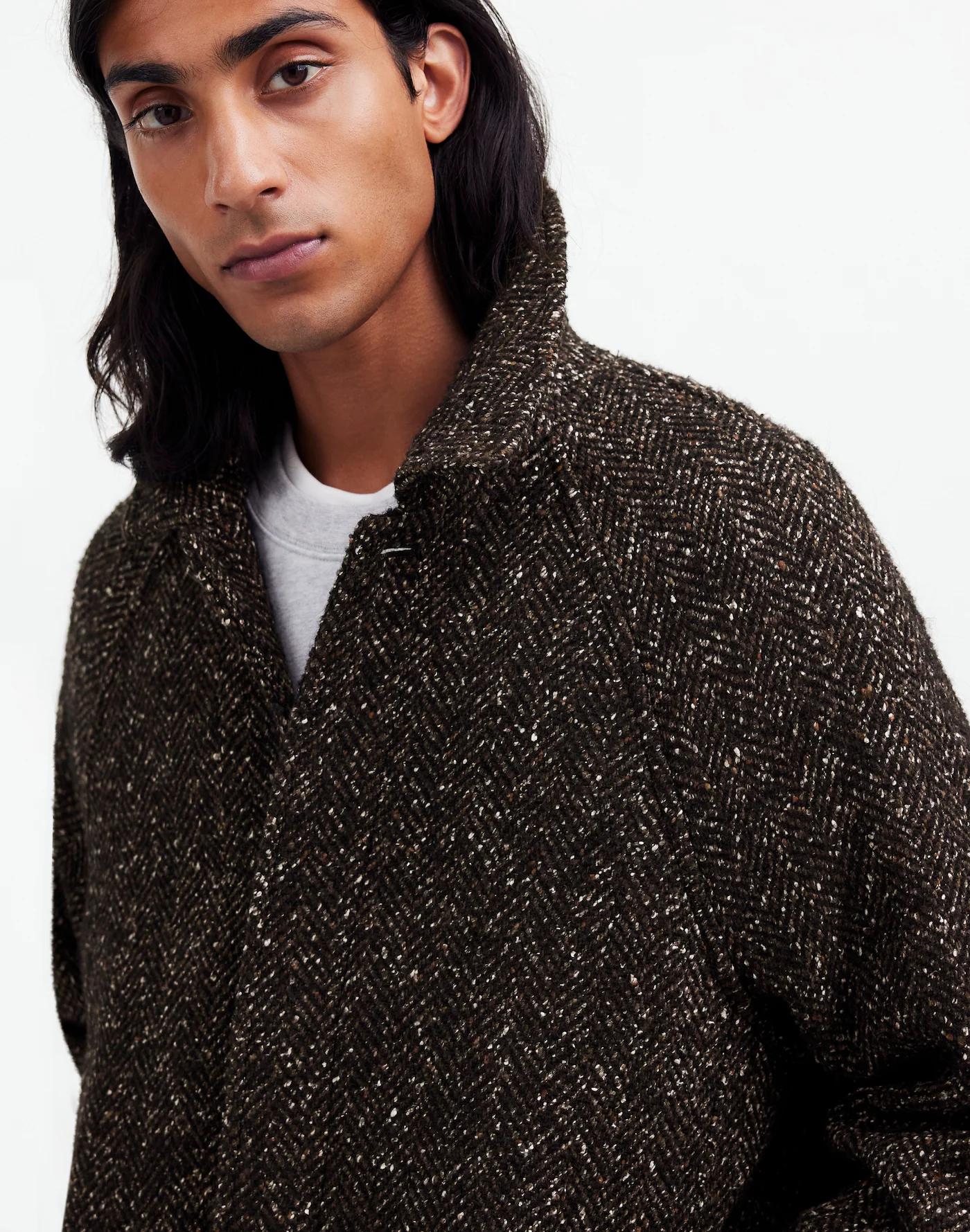 Raglan-Sleeve Topcoat in Italian Fabric Product Image