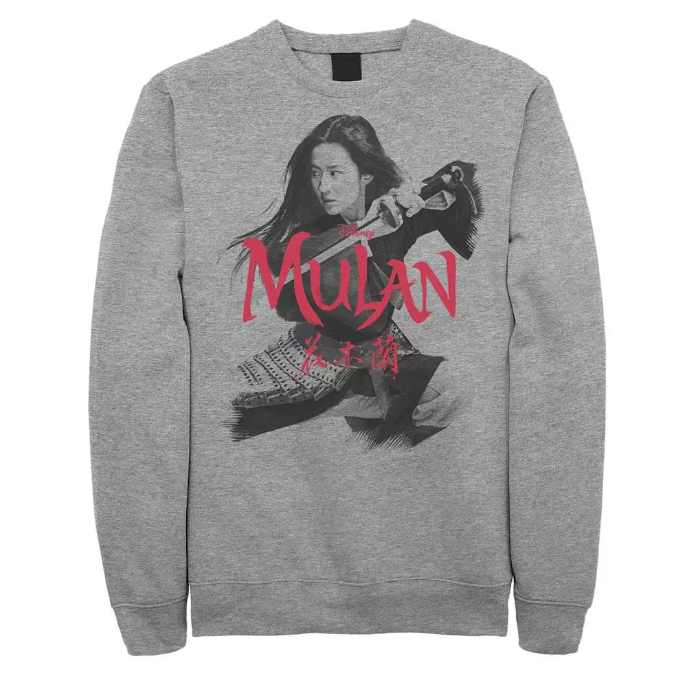 Disney's Mulan Live Action Mulan Action Pose Logo Men's Sweatshirt,  Product Image
