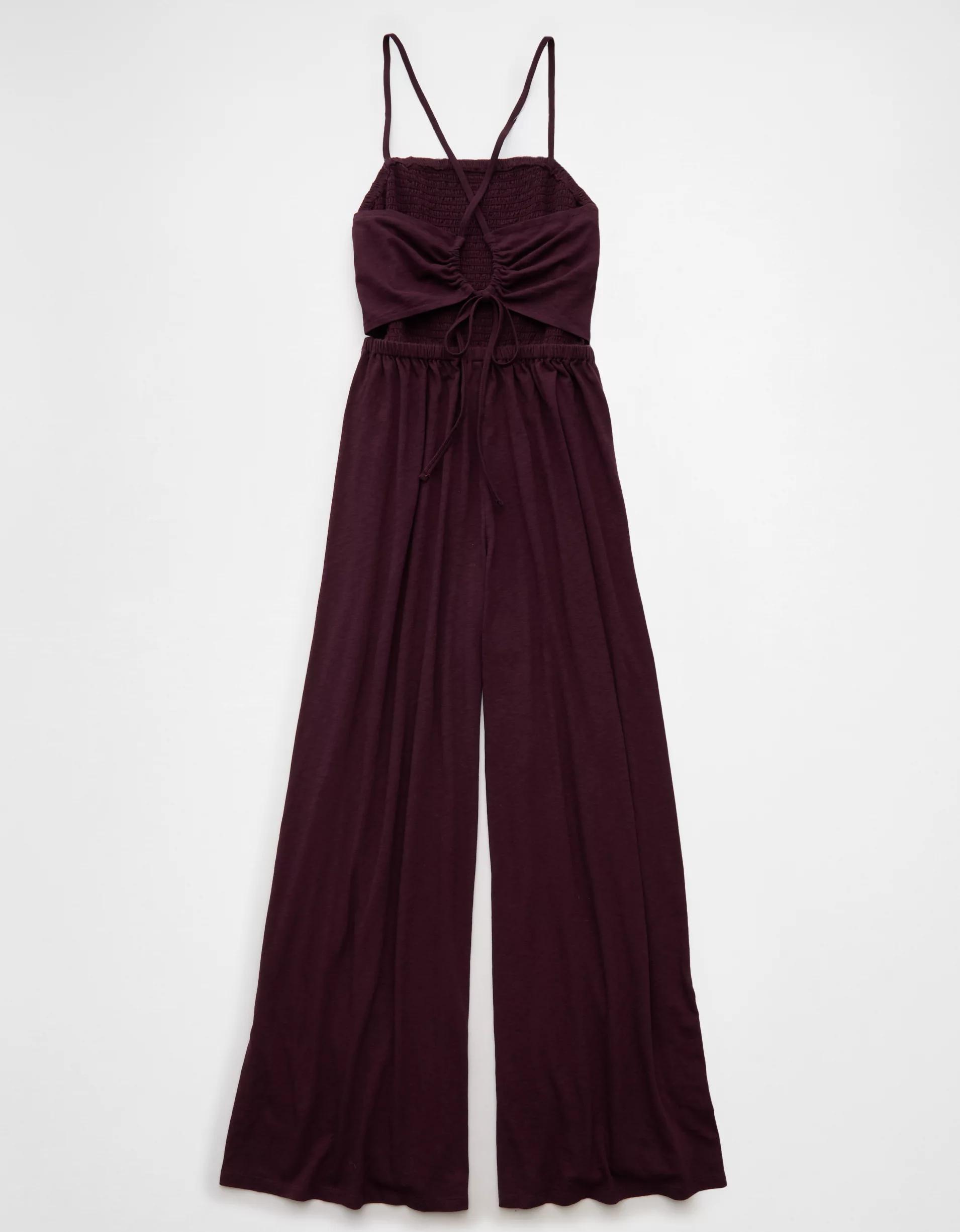 AE Sunchaser Knit Babydoll Jumpsuit Product Image