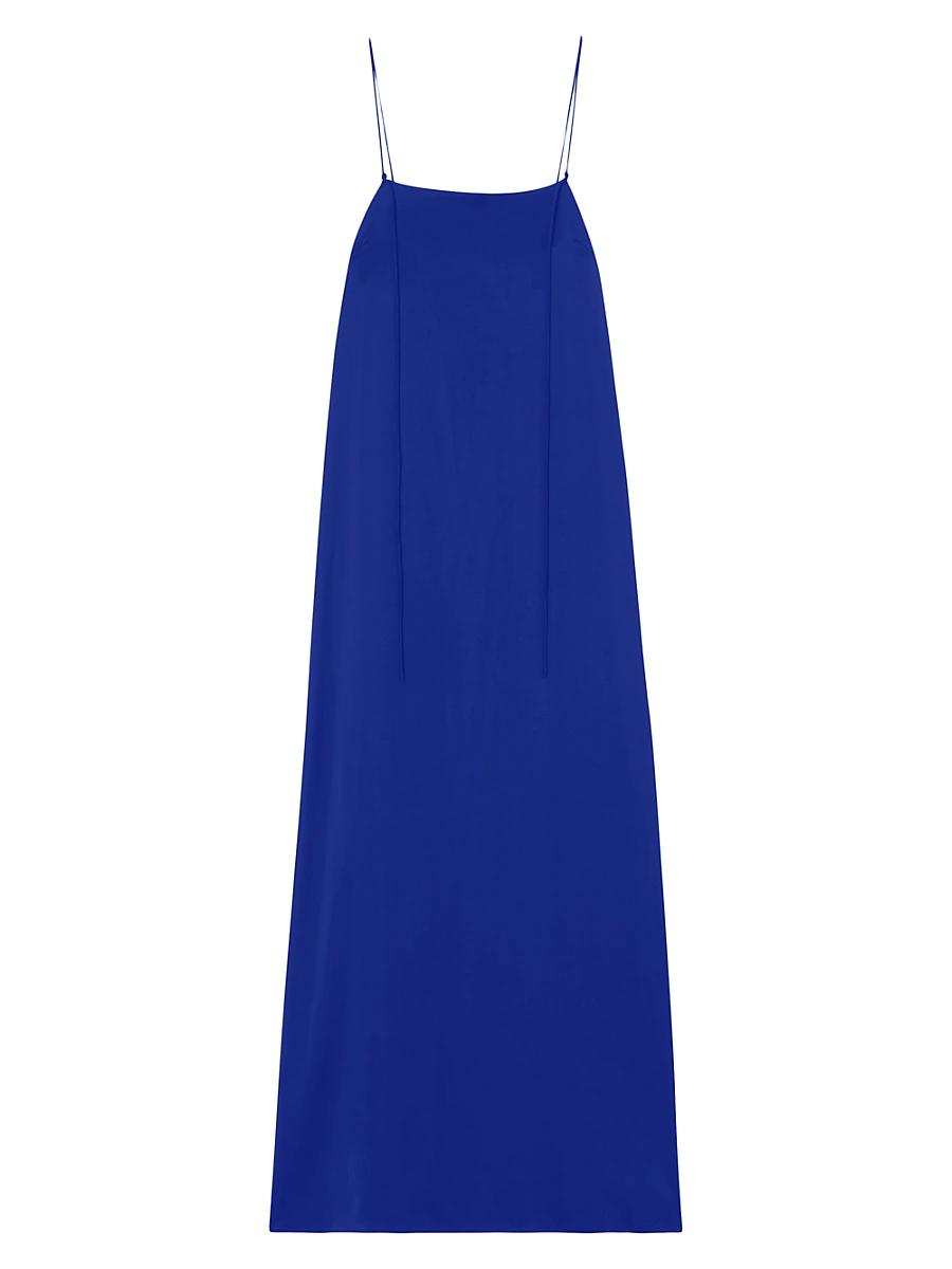 Womens Silk Strap Maxi Dress Product Image