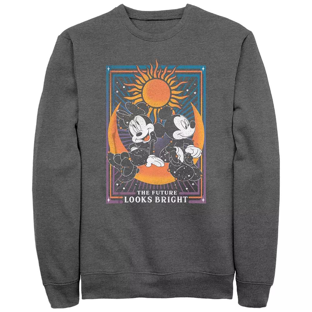 Disney's Minnie Mouse & Mickey Men's The Future Looks Bright Fleece Sweatshirt,  Product Image