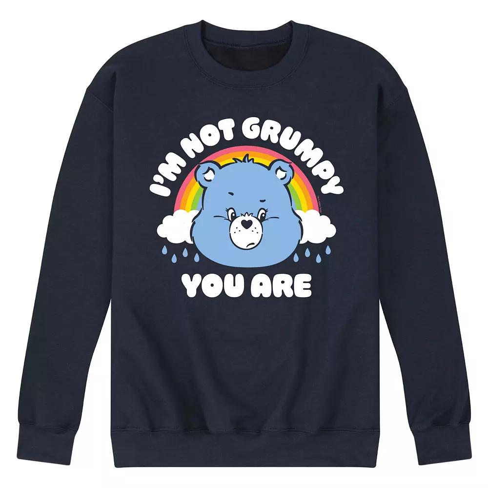 Men's Care Bears I'm Not Grumpy Fleece Sweatshirt,  Product Image