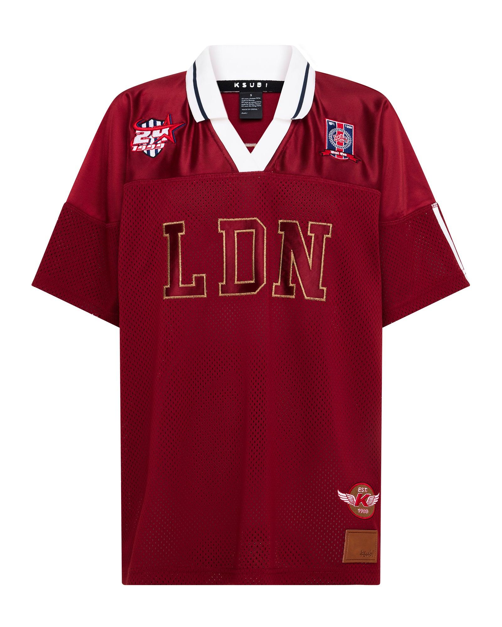 LDN BOYFRIEND SS JERSEY GARNET Female Product Image