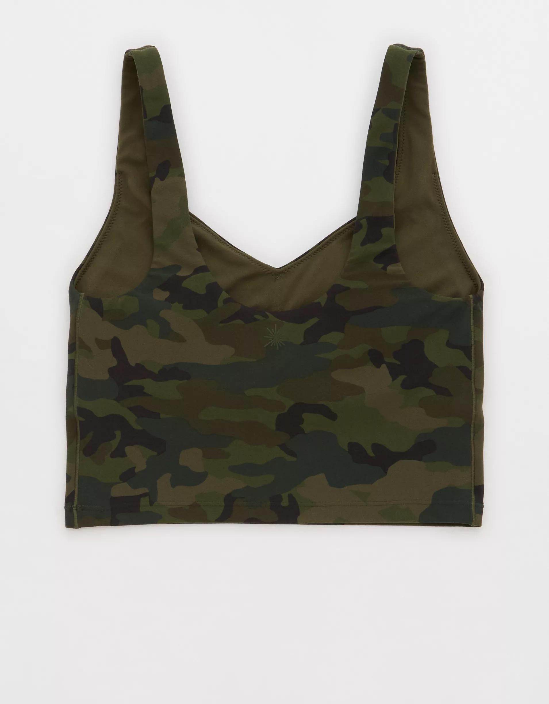 OFFLINE By Aerie Real Me Low Key Longline Sports Bra Product Image