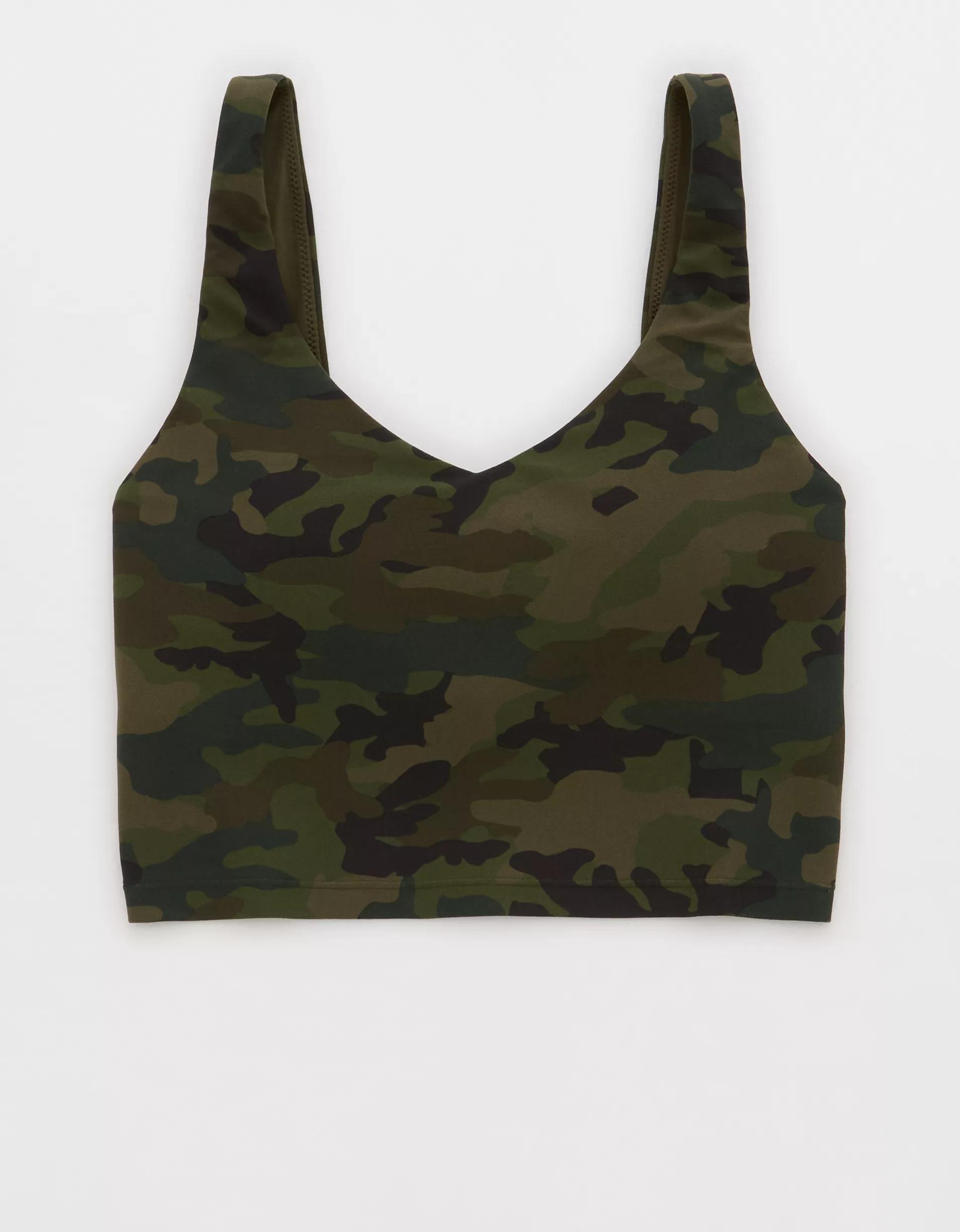 OFFLINE By Aerie Real Me Low Key Longline Sports Bra Product Image